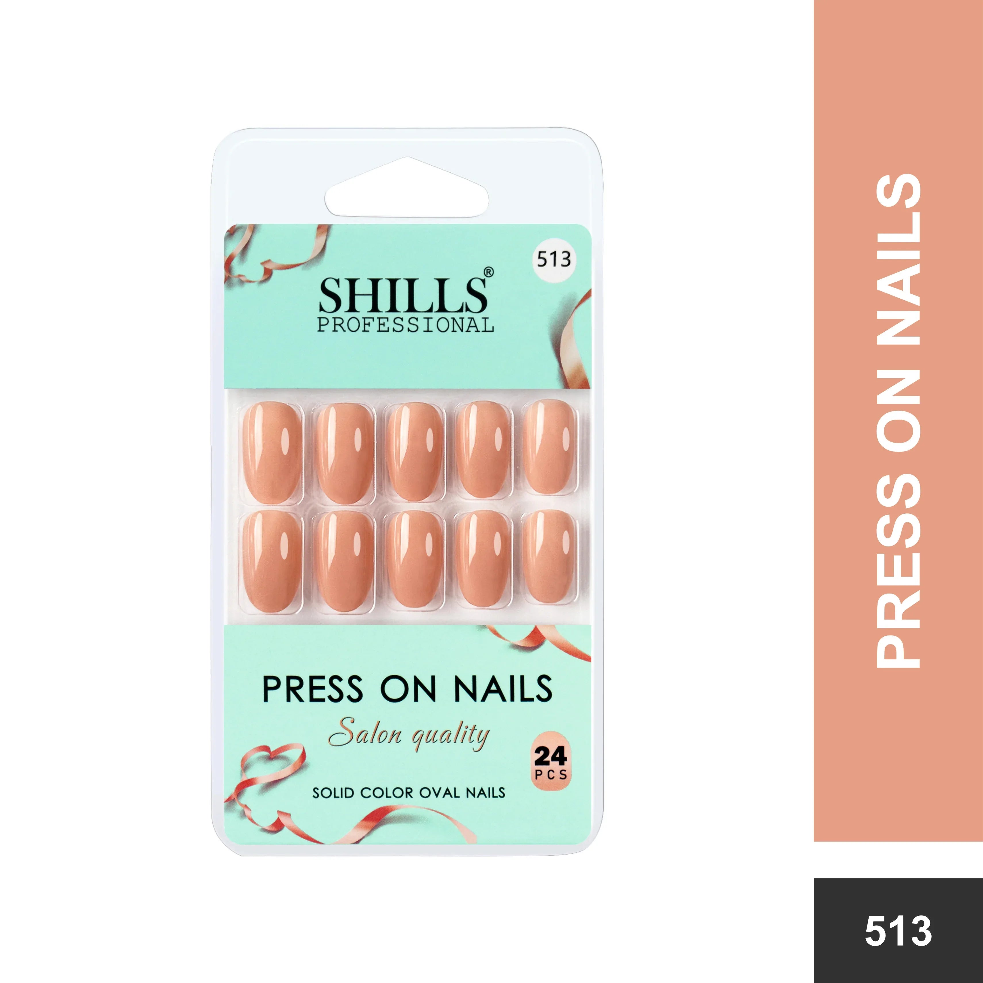 Glossy Solid Color Nails Oval(SPN501-SPN552)