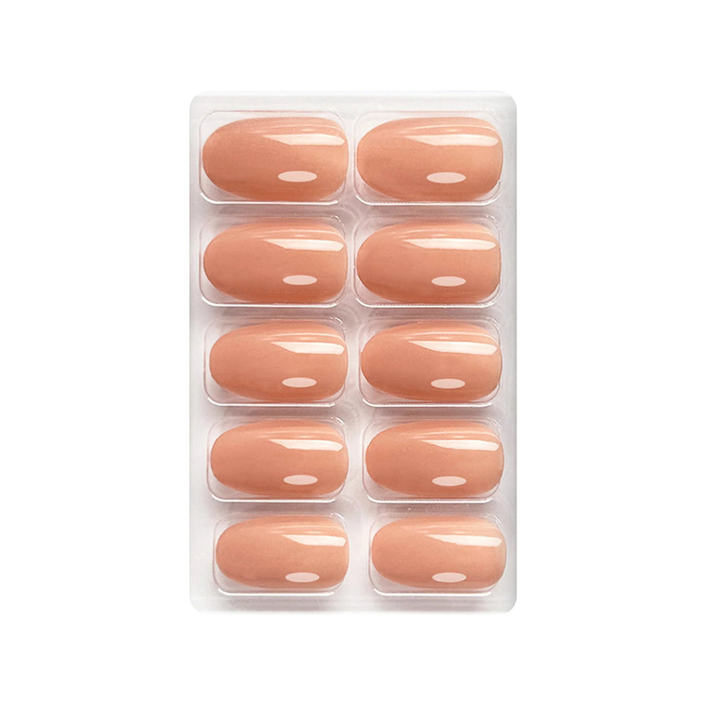 Glossy Solid Color Nails Oval(SPN501-SPN552)