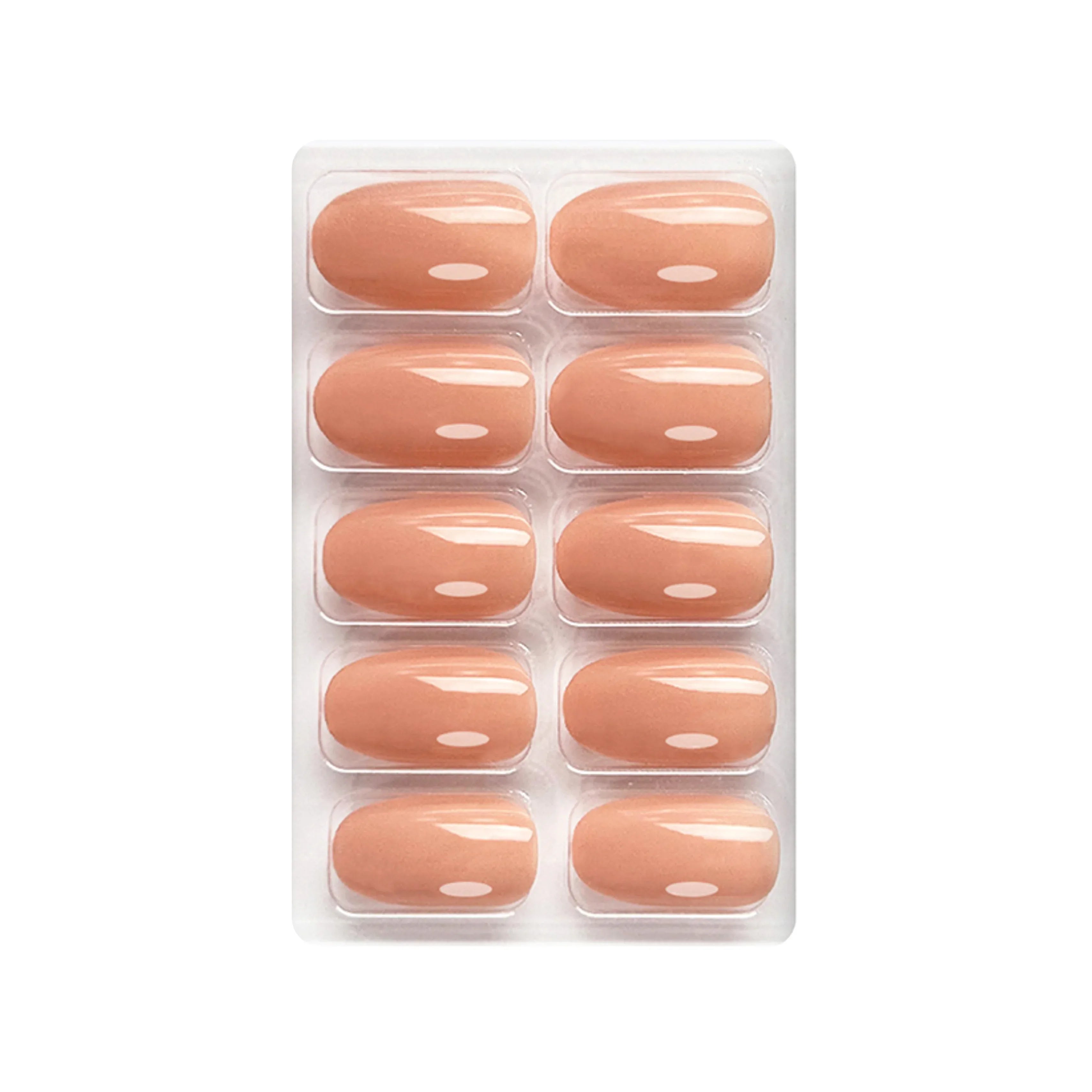 Glossy Solid Color Nails Oval(SPN501-SPN552)