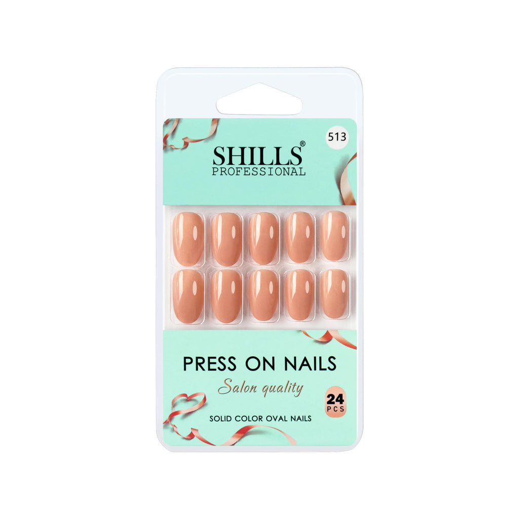 Glossy Solid Color Nails Oval(SPN501-SPN552)