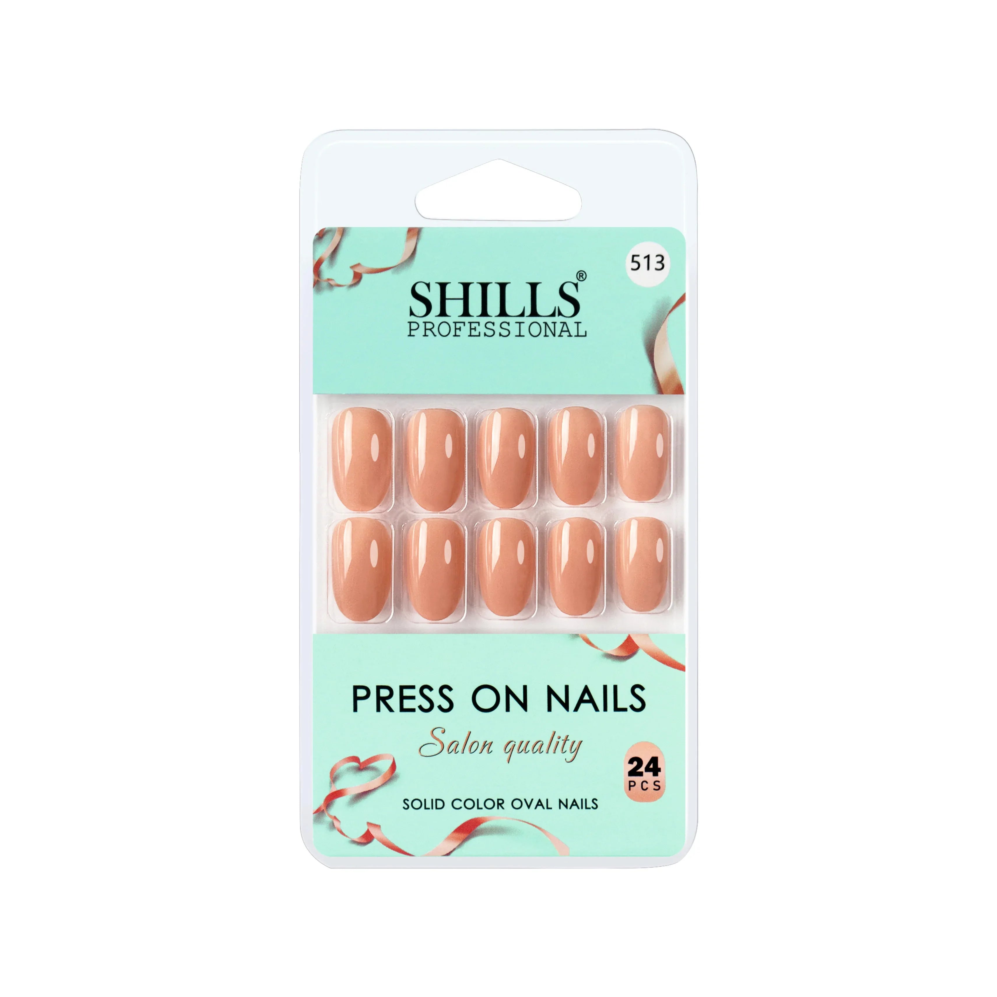 Glossy Solid Color Nails Oval(SPN501-SPN552)