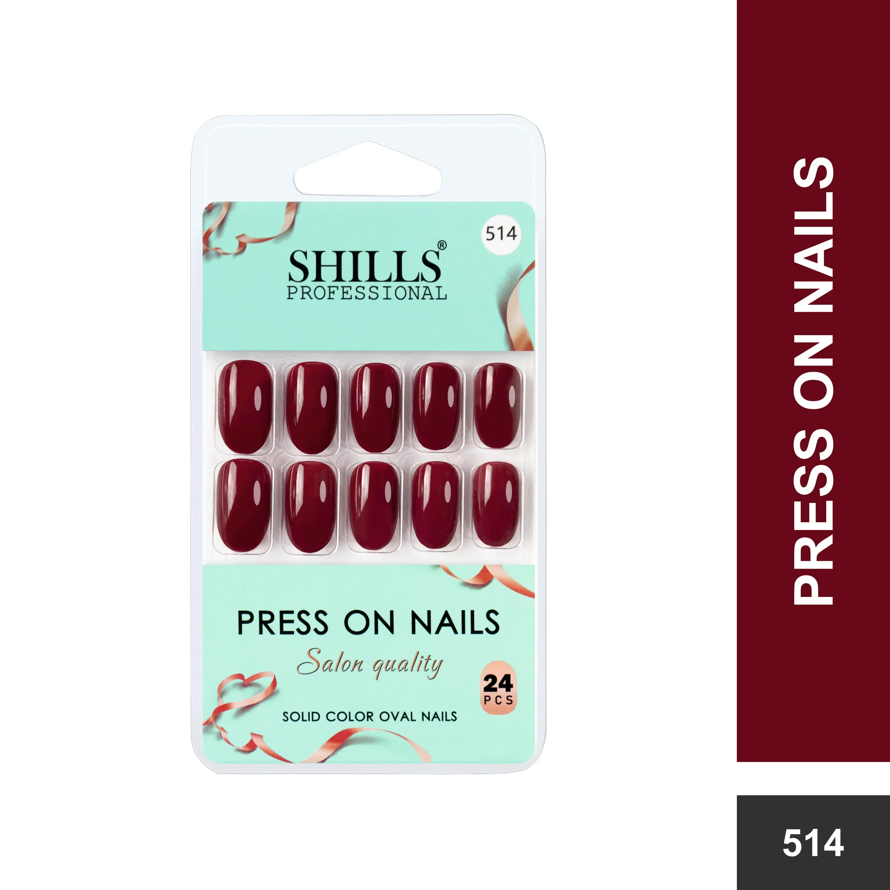 Glossy Solid Color Nails Oval(SPN501-SPN552)