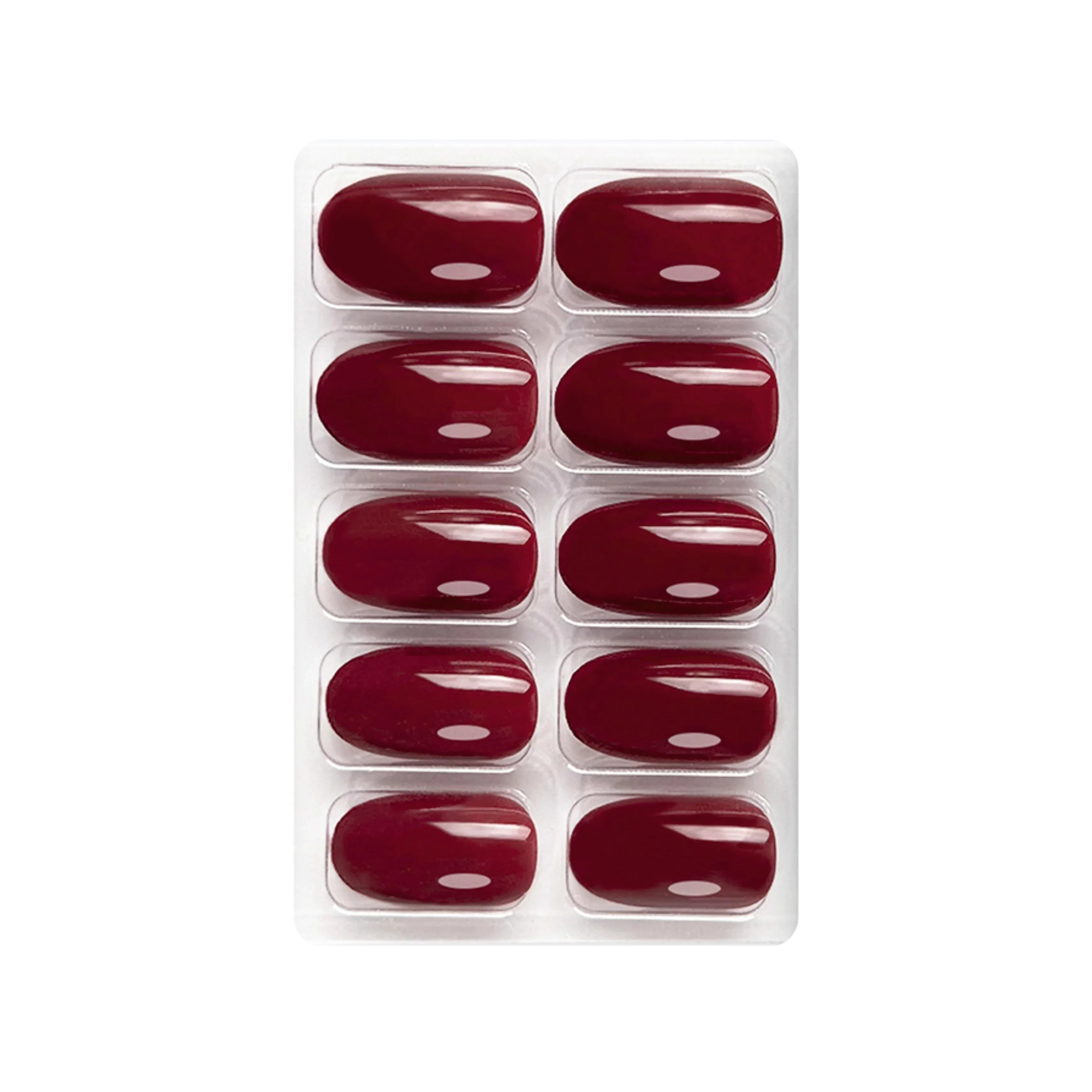 Glossy Solid Color Nails Oval(SPN501-SPN552)