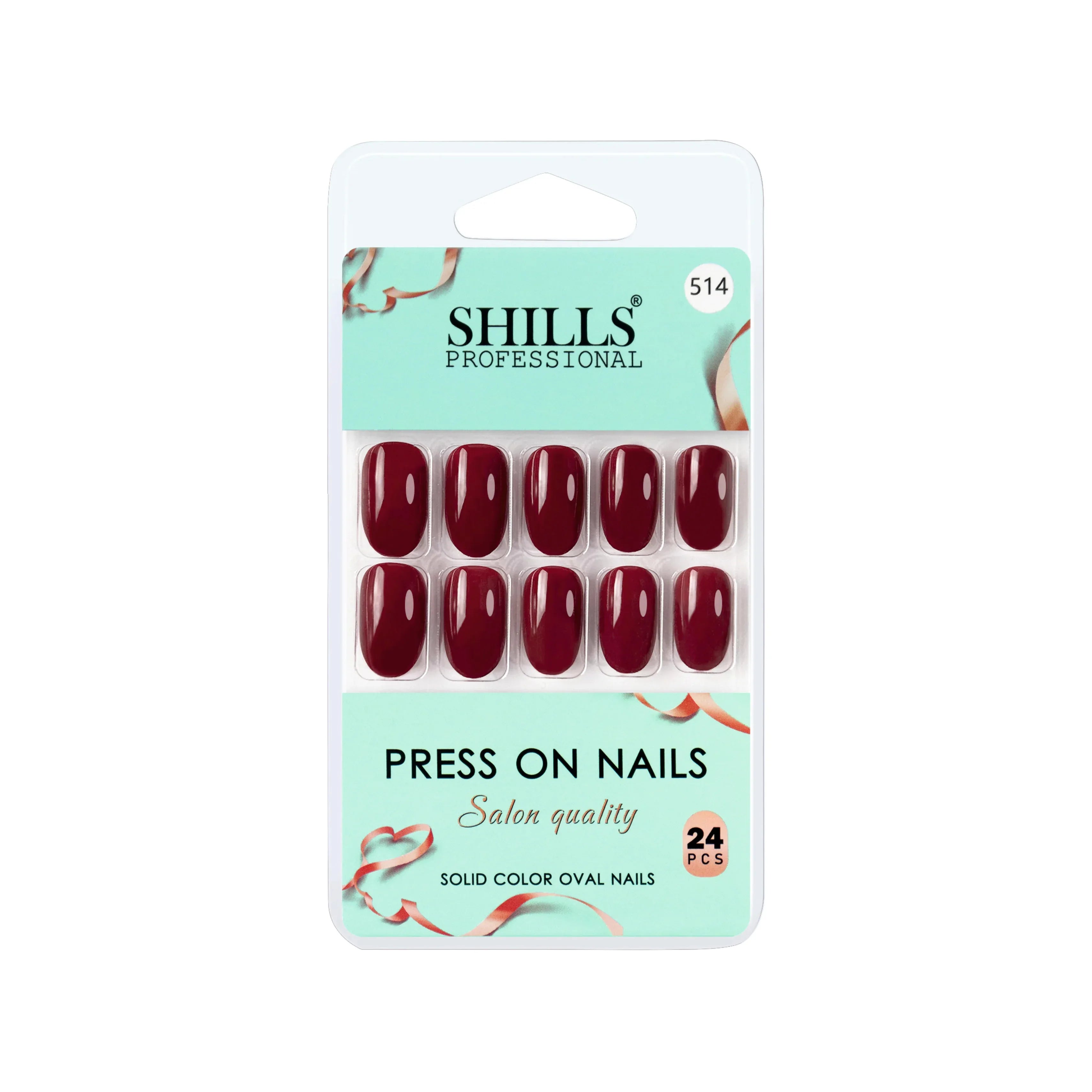Glossy Solid Color Nails Oval(SPN501-SPN552)