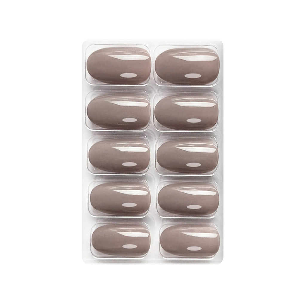 Glossy Solid Color Nails Oval(SPN501-SPN552)