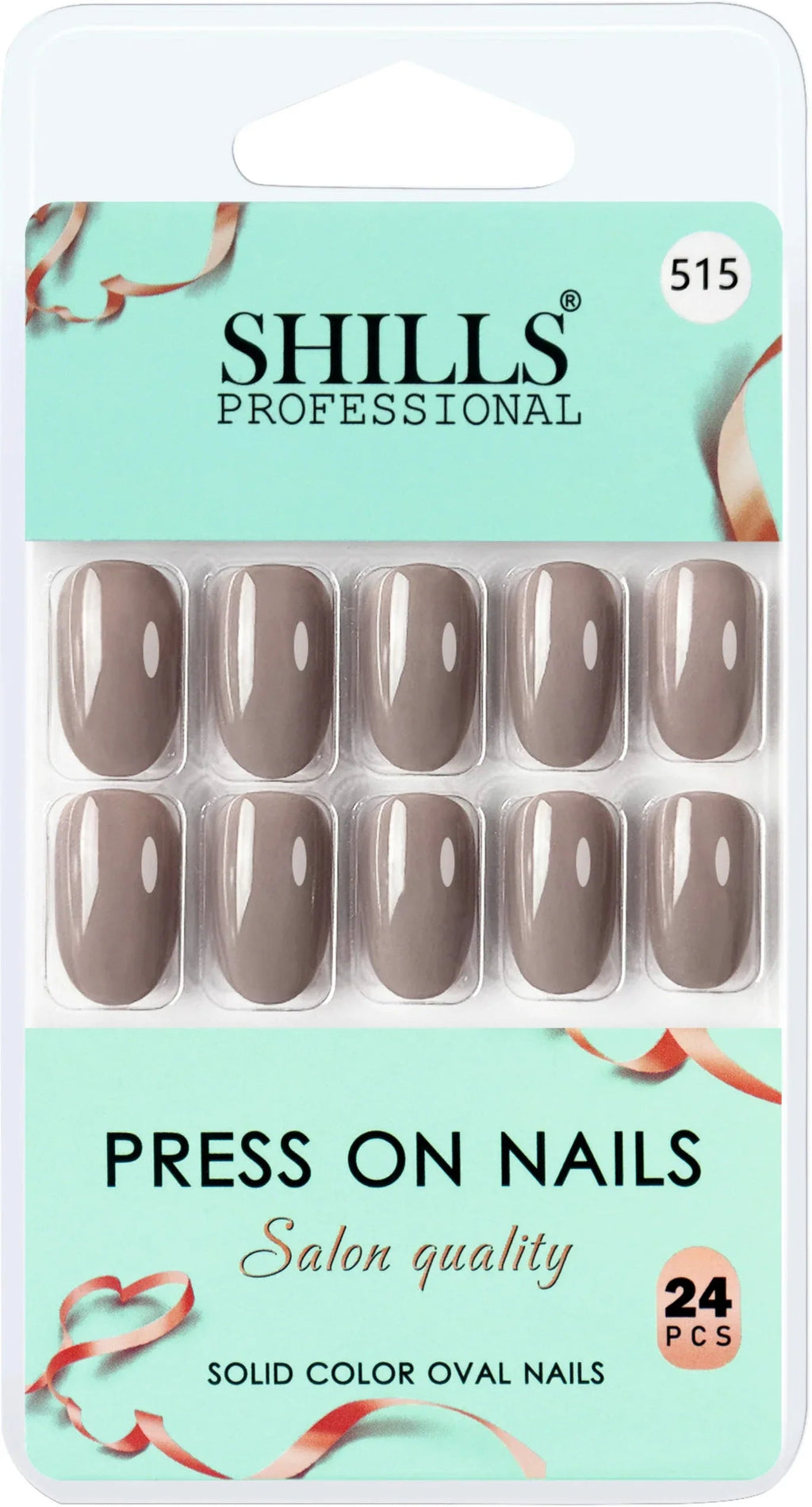 Glossy Solid Color Nails Oval(SPN501-SPN552)