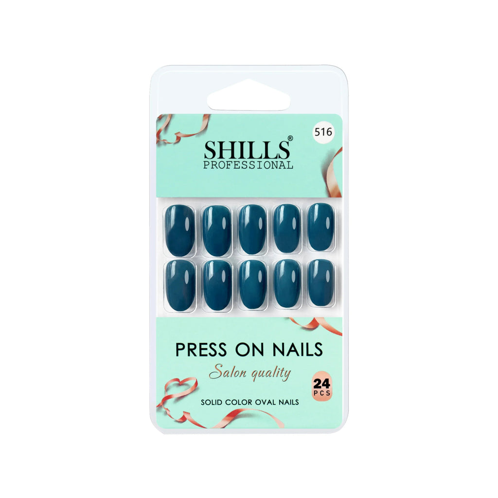 Glossy Solid Color Nails Oval(SPN501-SPN552)