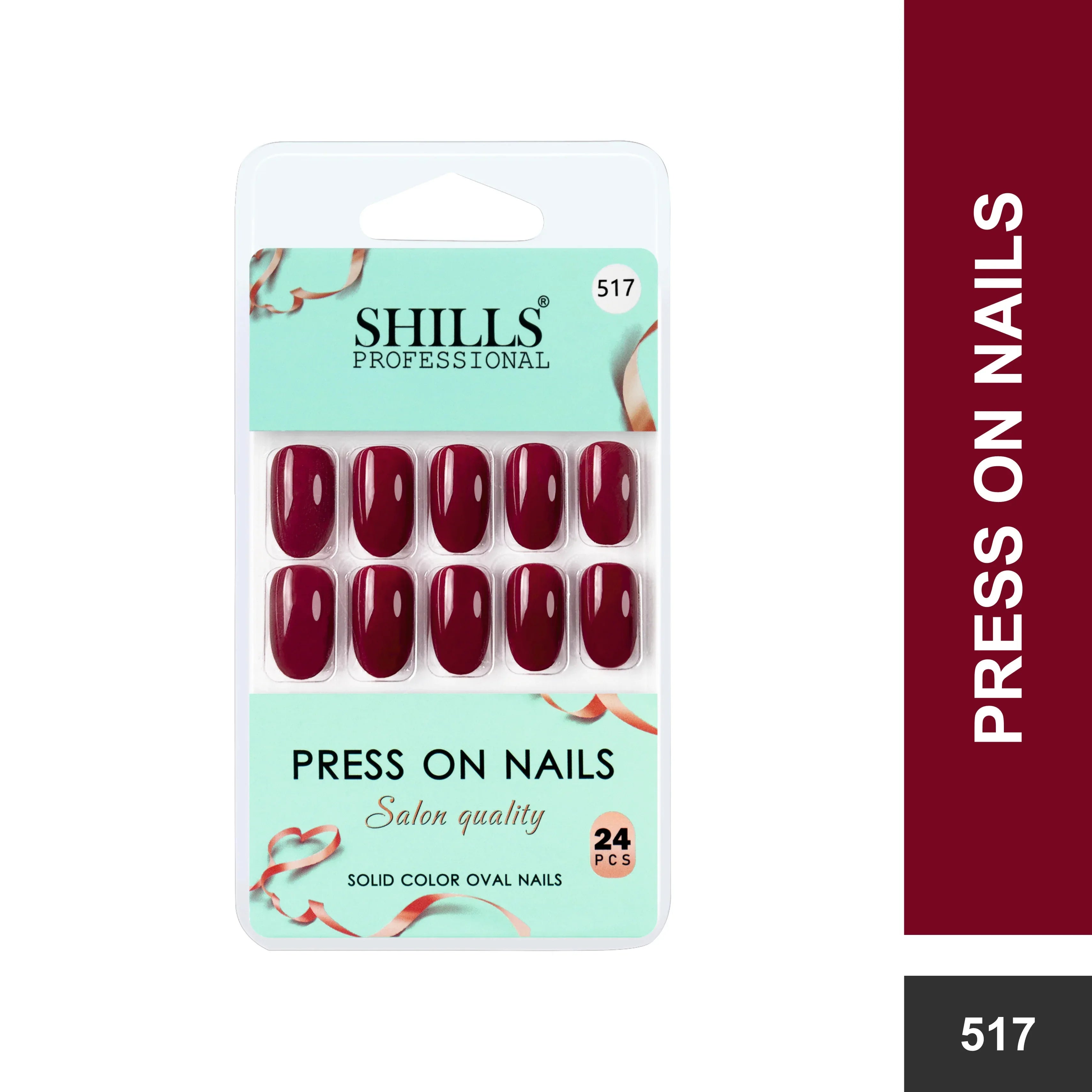 Glossy Solid Color Nails Oval(SPN501-SPN552)