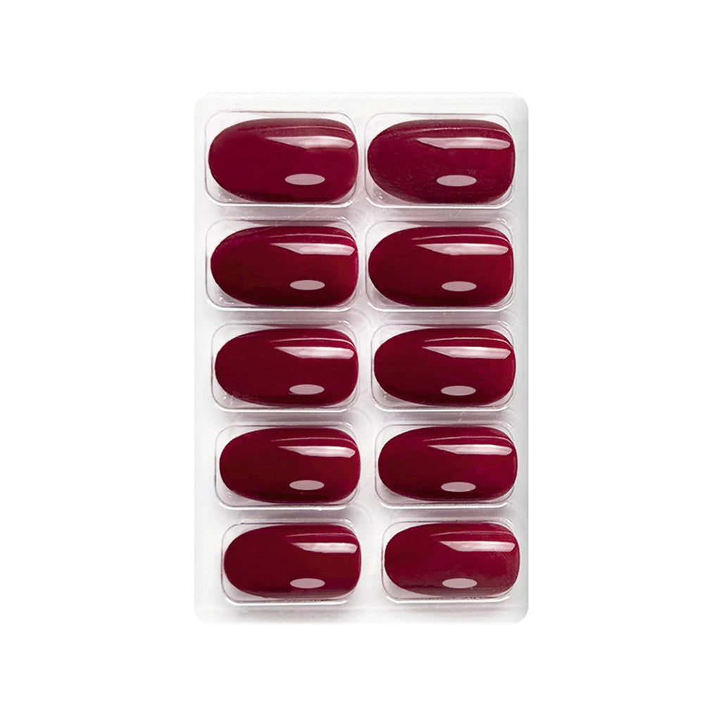 Glossy Solid Color Nails Oval(SPN501-SPN552)