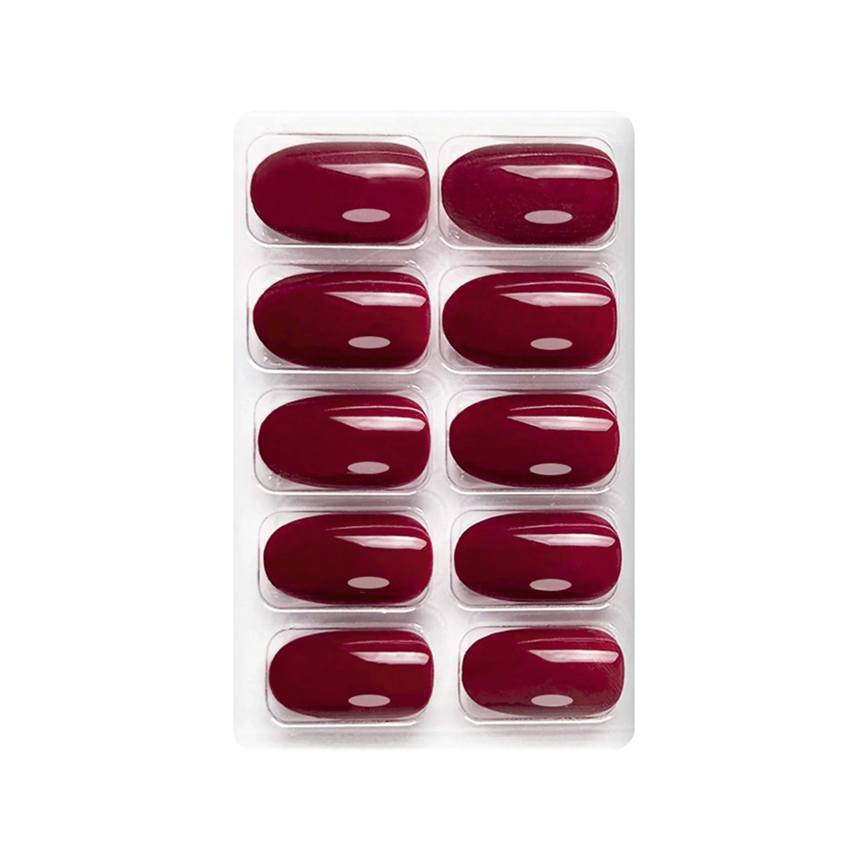 Glossy Solid Color Nails Oval(SPN501-SPN552)