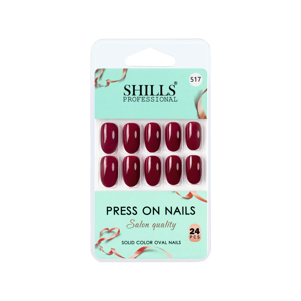 Glossy Solid Color Nails Oval(SPN501-SPN552)
