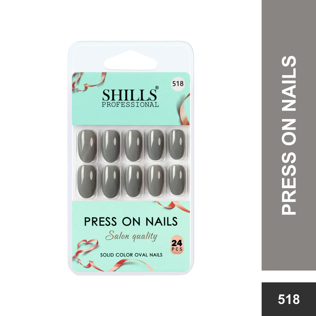 Glossy Solid Color Nails Oval(SPN501-SPN552)