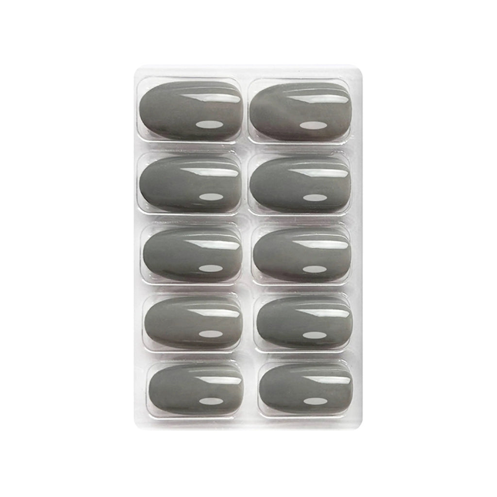 Glossy Solid Color Nails Oval(SPN501-SPN552)