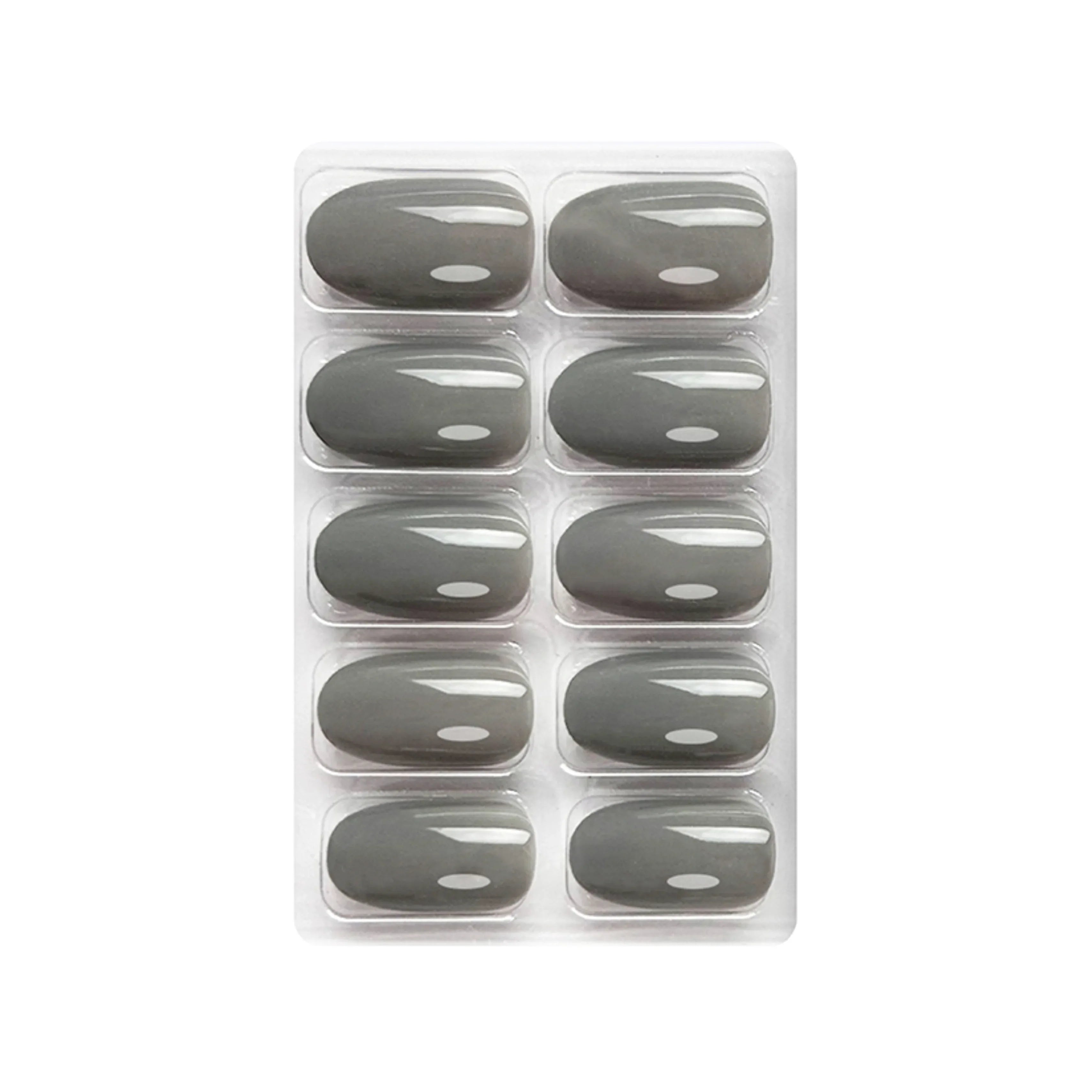 Glossy Solid Color Nails Oval(SPN501-SPN552)