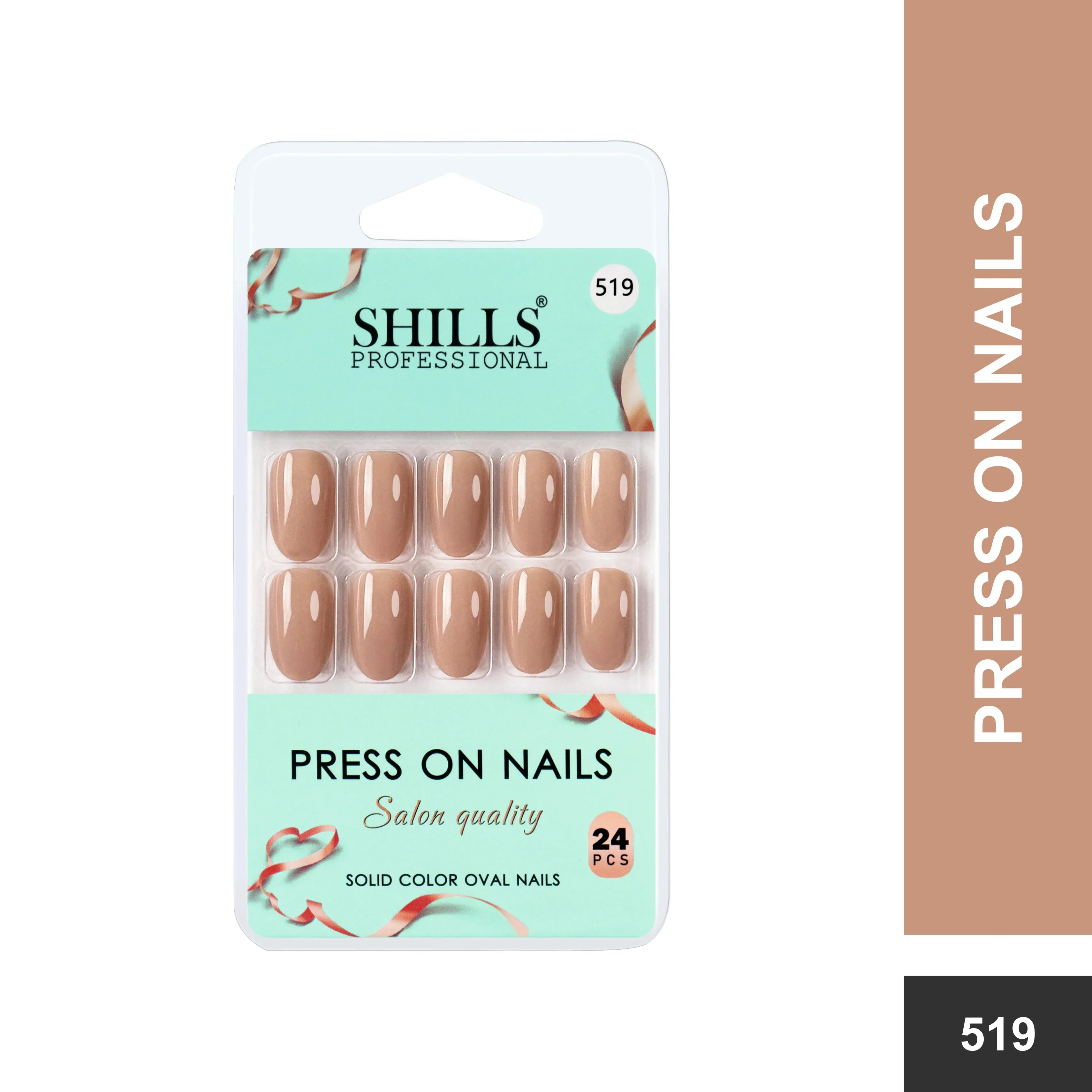 Glossy Solid Color Nails Oval(SPN501-SPN552)