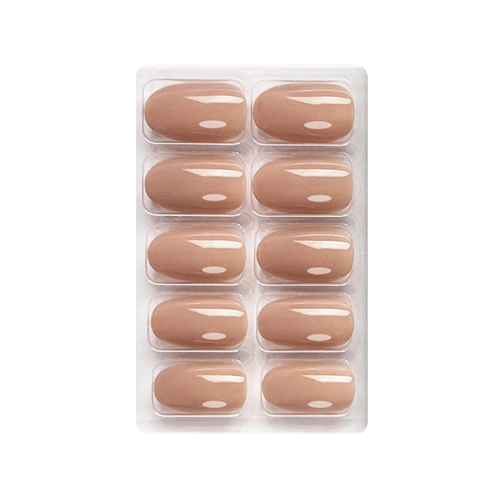 Glossy Solid Color Nails Oval(SPN501-SPN552)
