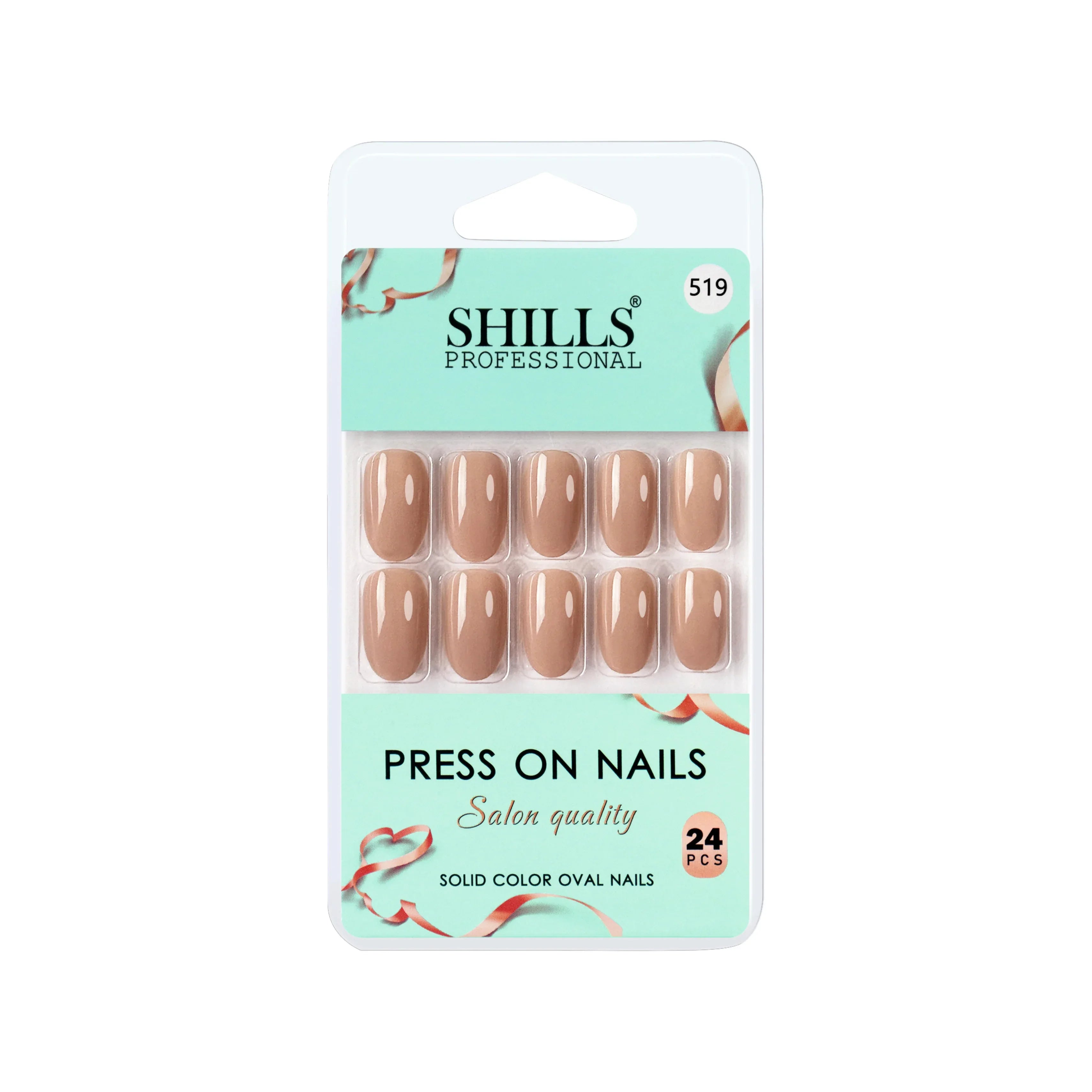 Glossy Solid Color Nails Oval(SPN501-SPN552)