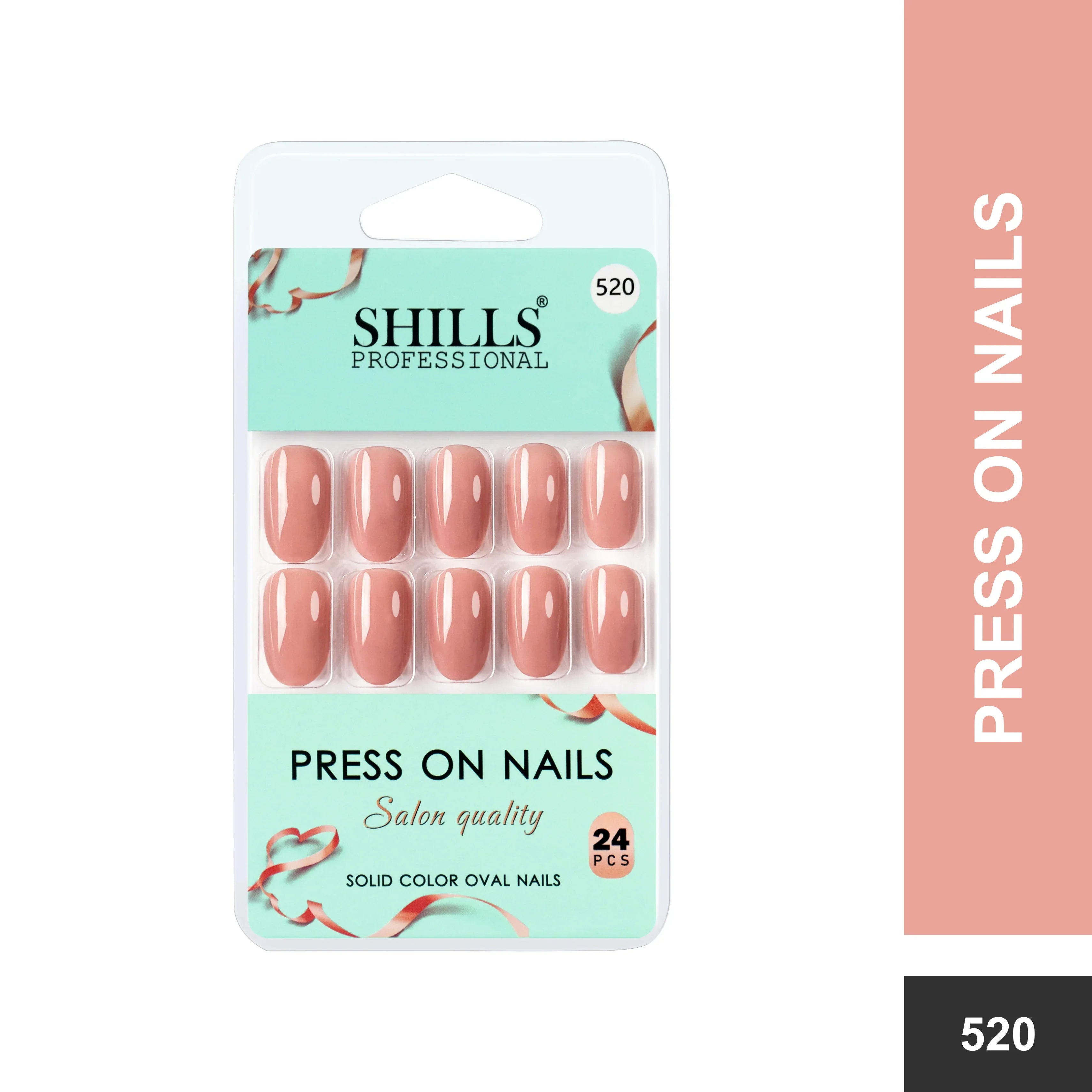 Glossy Solid Color Nails Oval(SPN501-SPN552)