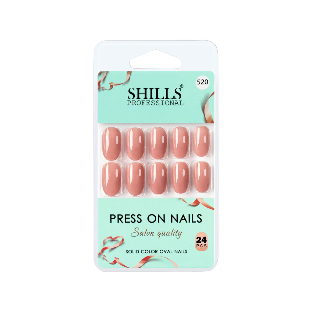 Glossy Solid Color Nails Oval(SPN501-SPN552)