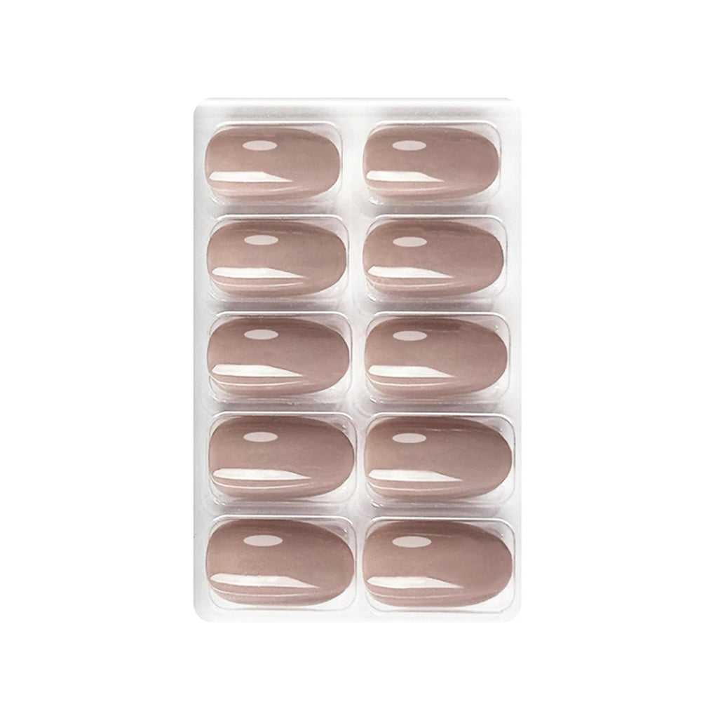 Glossy Solid Color Nails Oval(SPN501-SPN552)