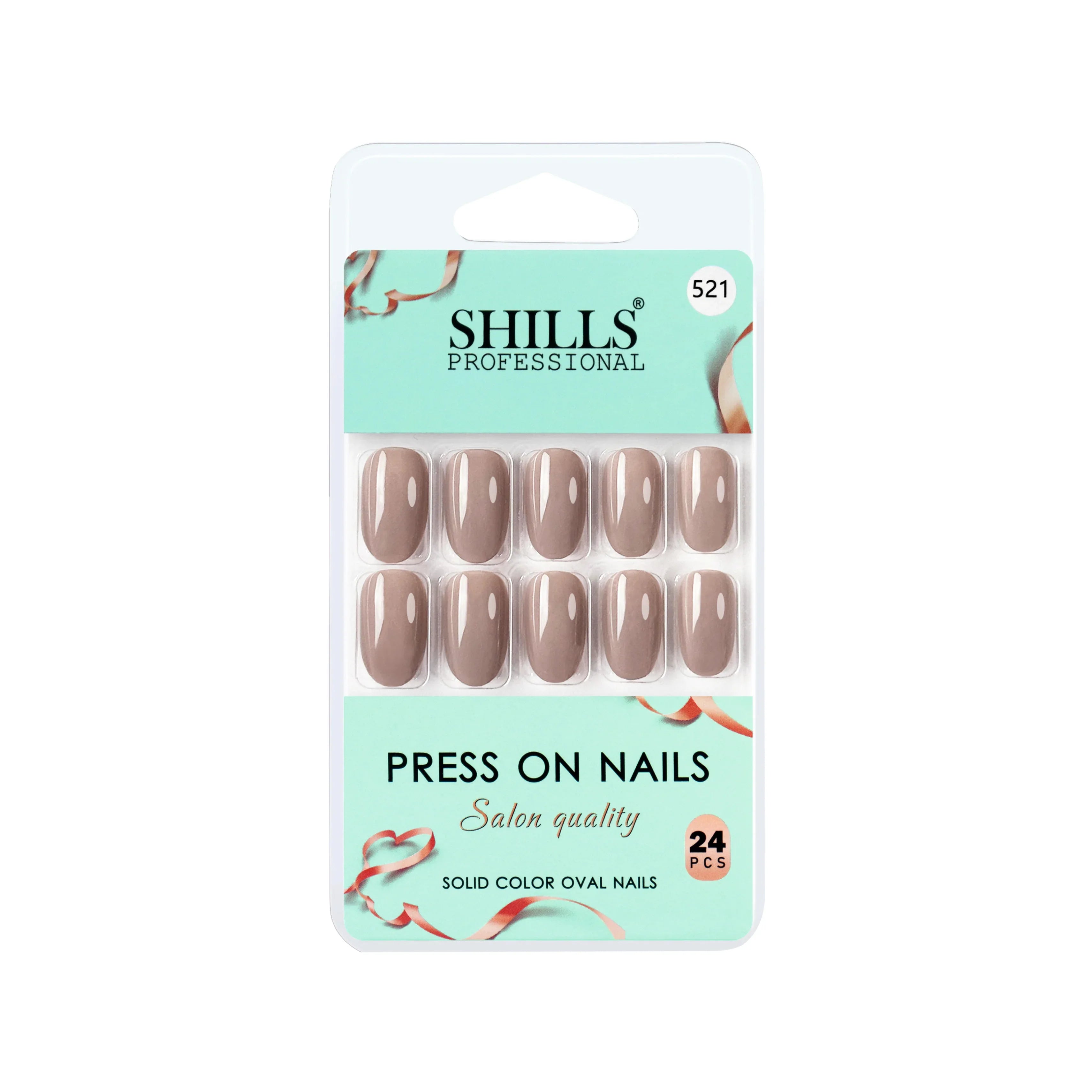 Glossy Solid Color Nails Oval(SPN501-SPN552)