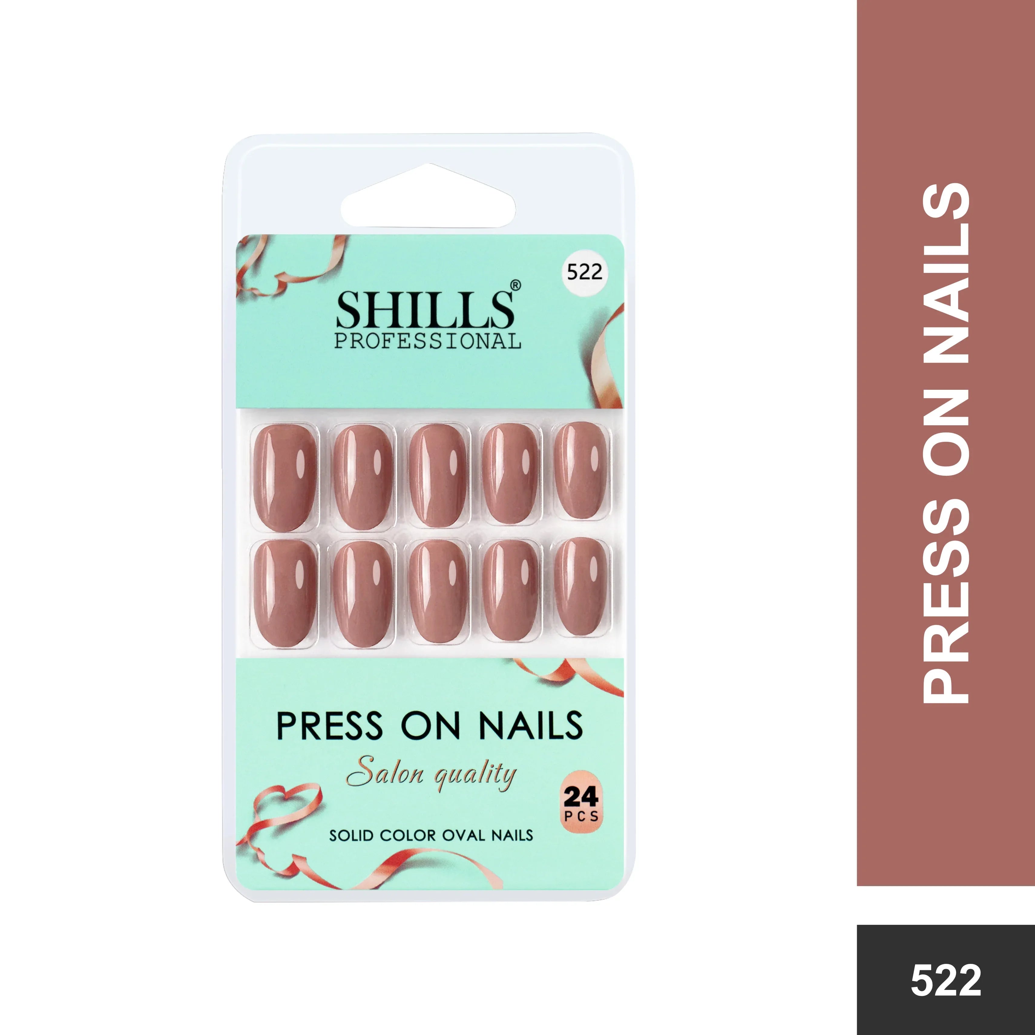 Glossy Solid Color Nails Oval(SPN501-SPN552)