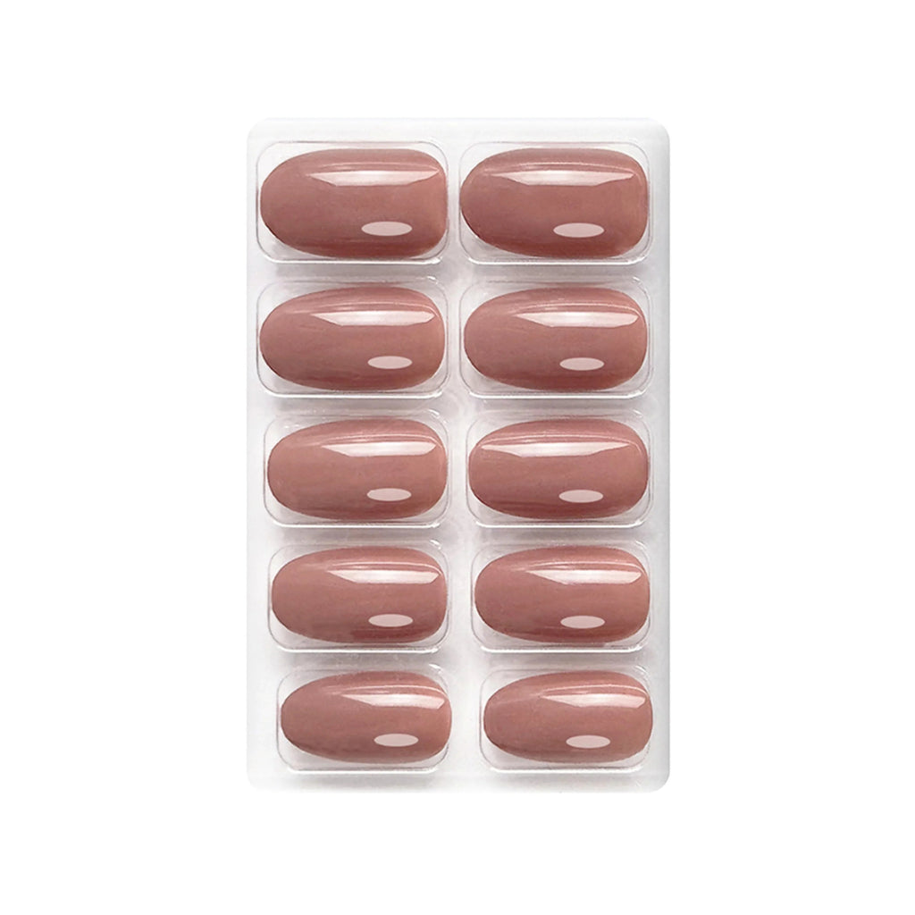 Glossy Solid Color Nails Oval(SPN501-SPN552)