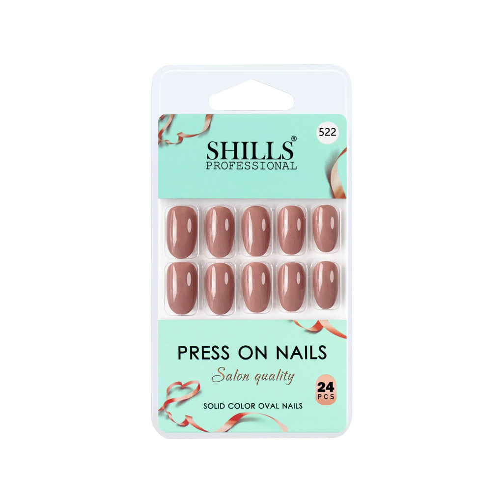 Glossy Solid Color Nails Oval(SPN501-SPN552)