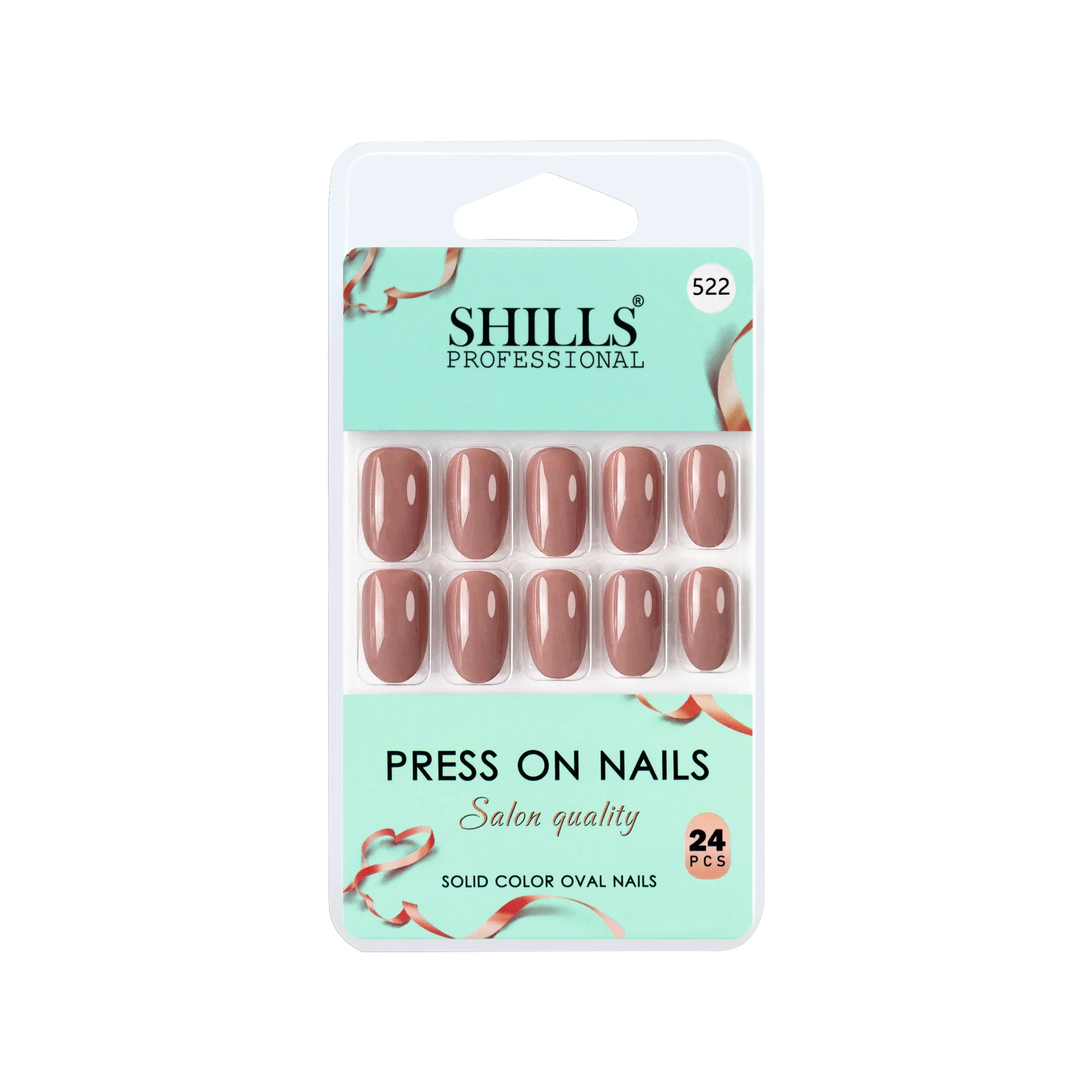 Glossy Solid Color Nails Oval(SPN501-SPN552)
