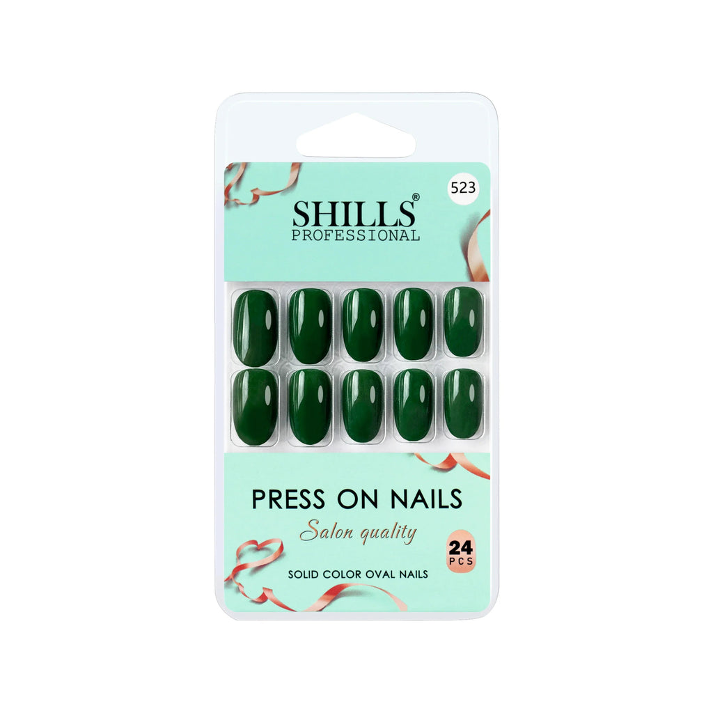 Glossy Solid Color Nails Oval(SPN501-SPN552)