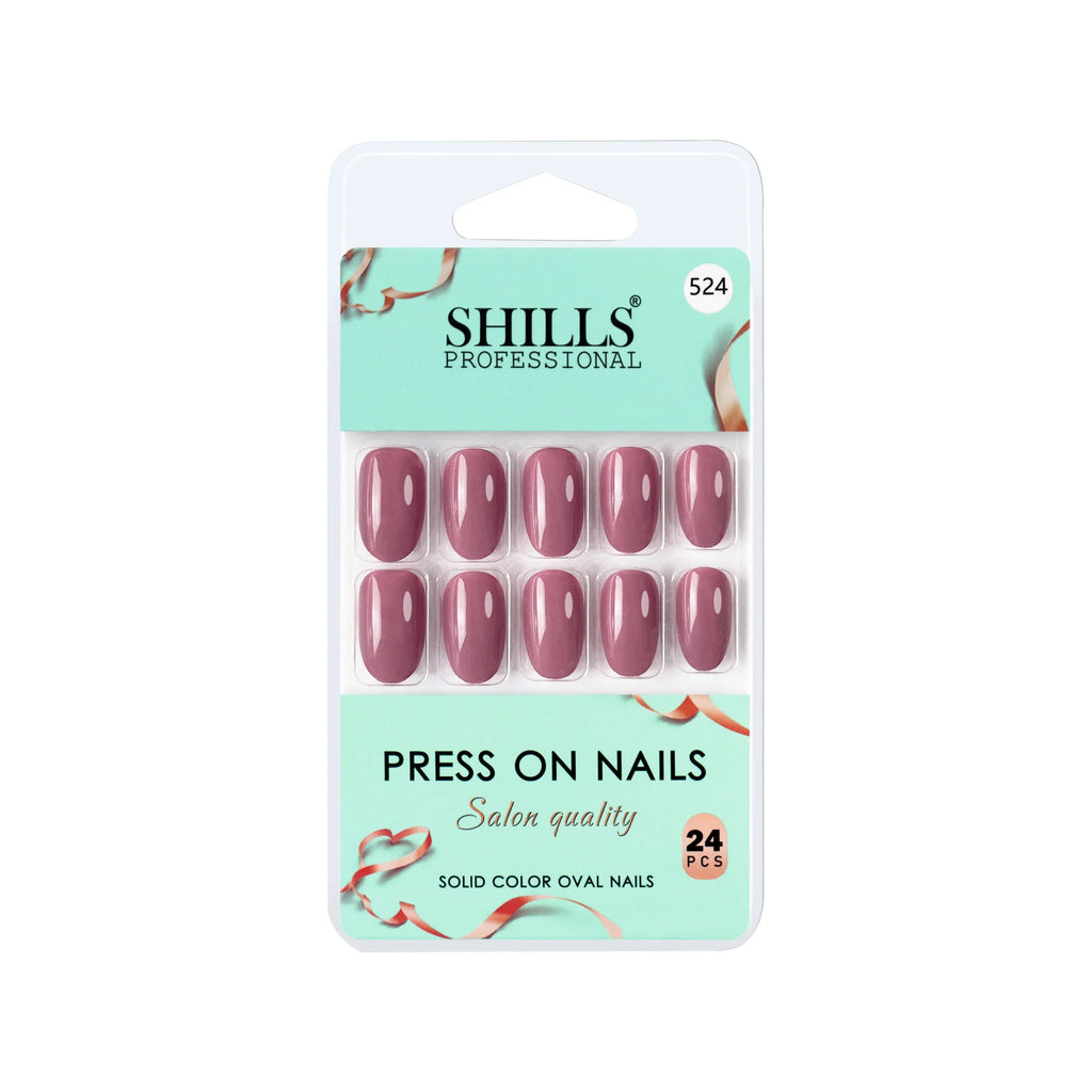 Glossy Solid Color Nails Oval(SPN501-SPN552)