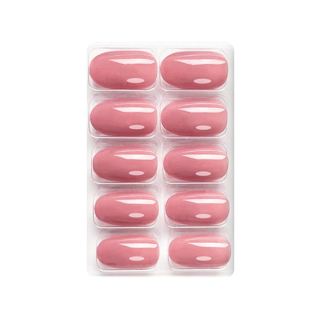 Glossy Solid Color Nails Oval(SPN501-SPN552)