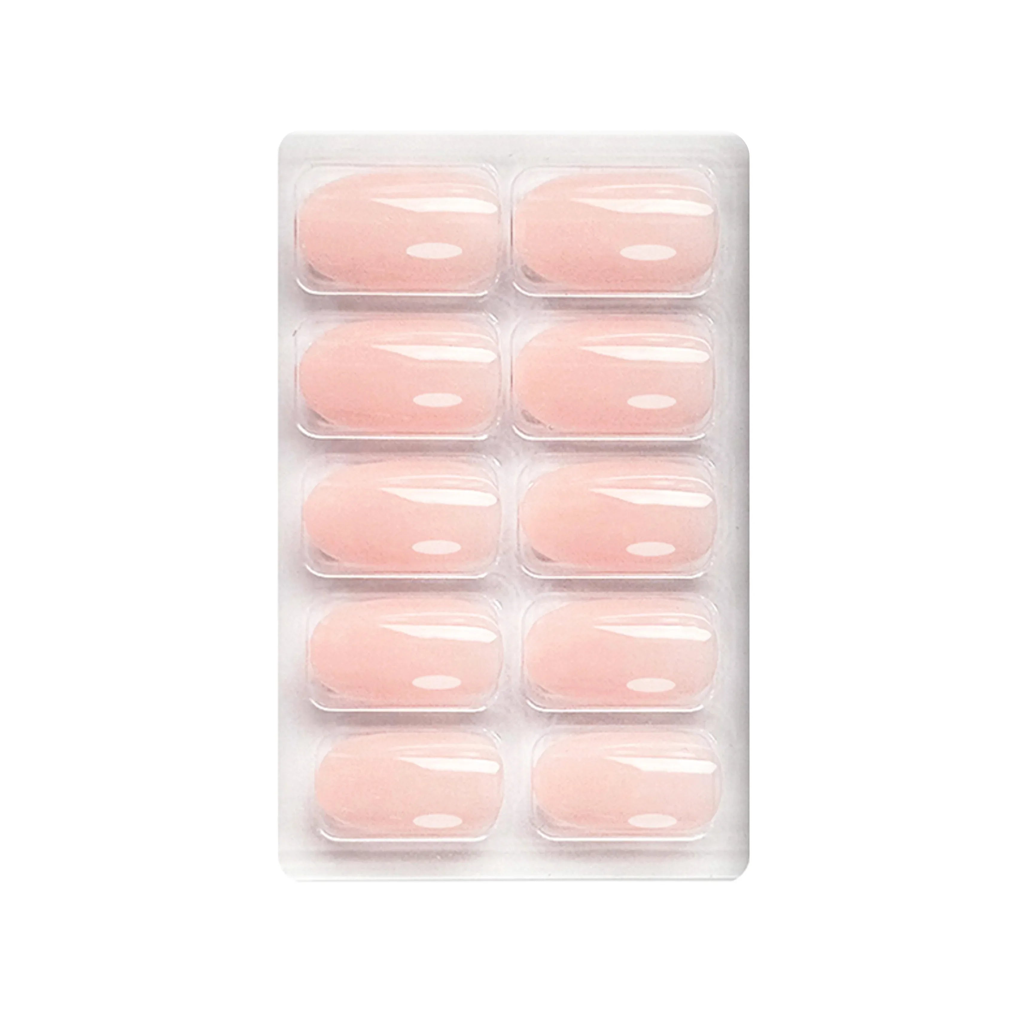 Glossy Solid Color Nails Oval(SPN501-SPN552)