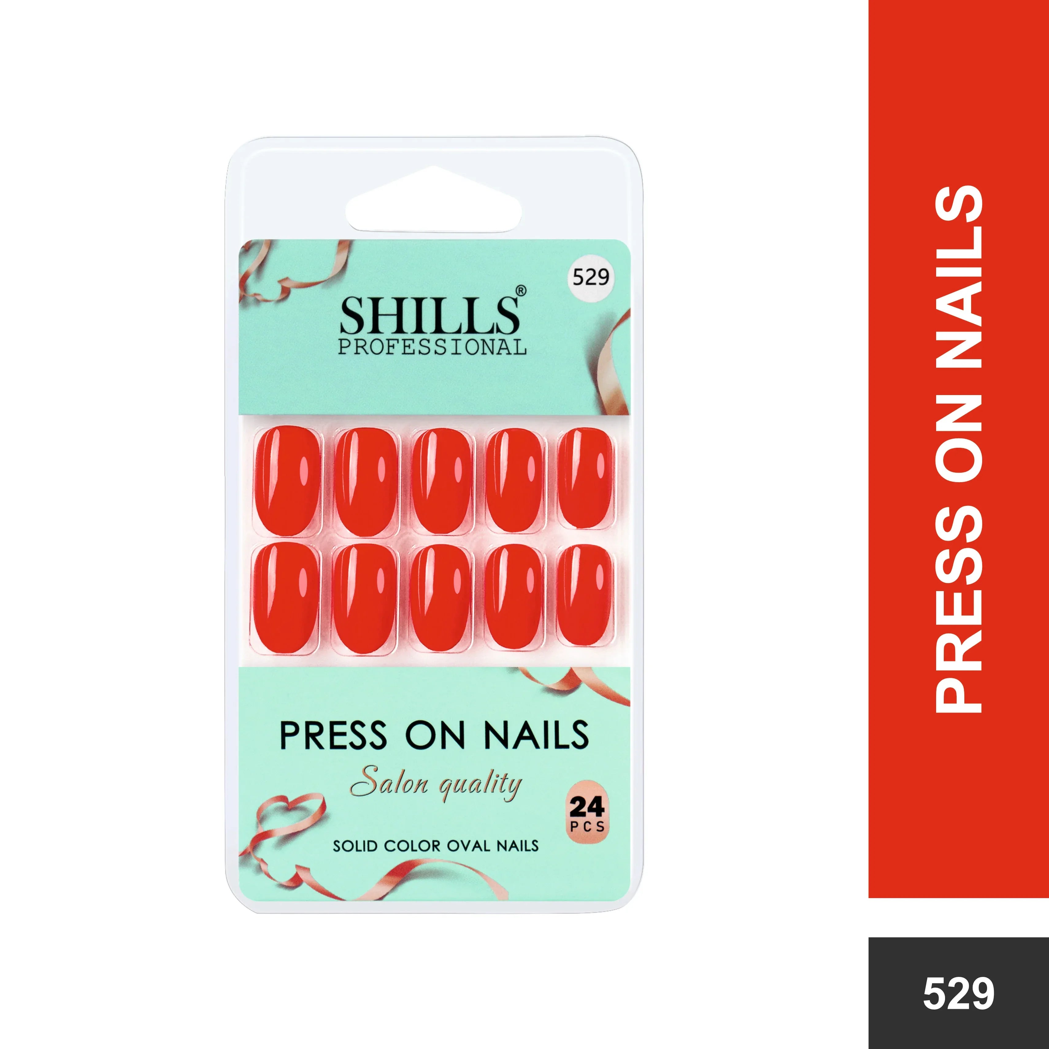 Glossy Solid Color Nails Oval(SPN527-SPN552)