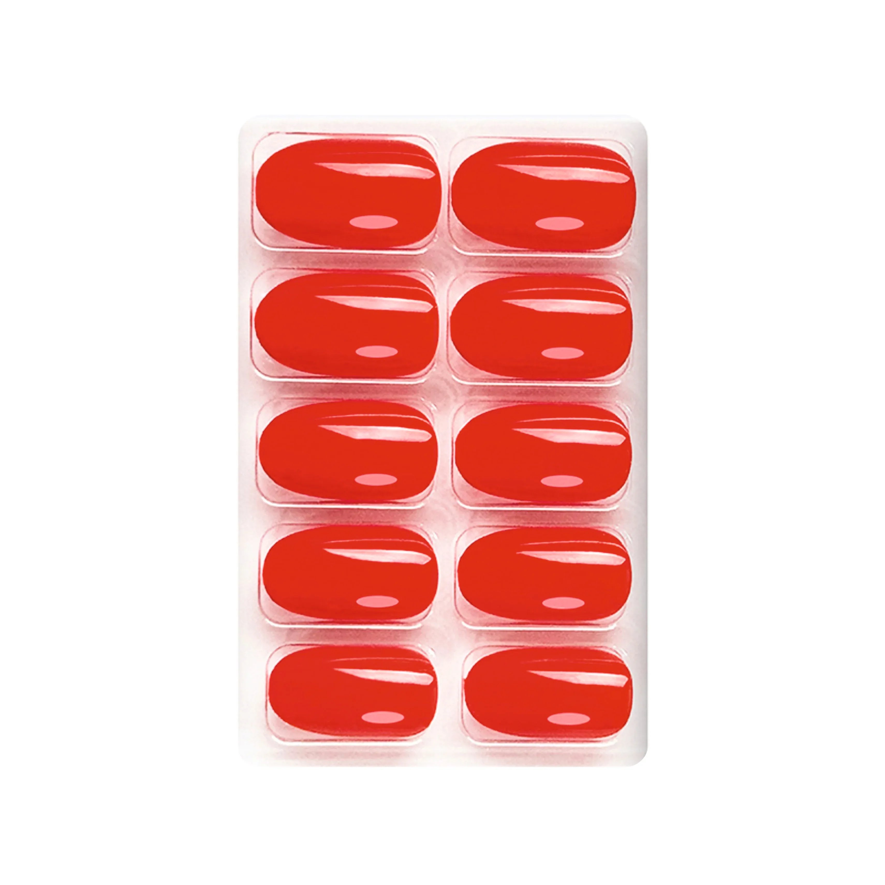 Glossy Solid Color Nails Oval(SPN527-SPN552)