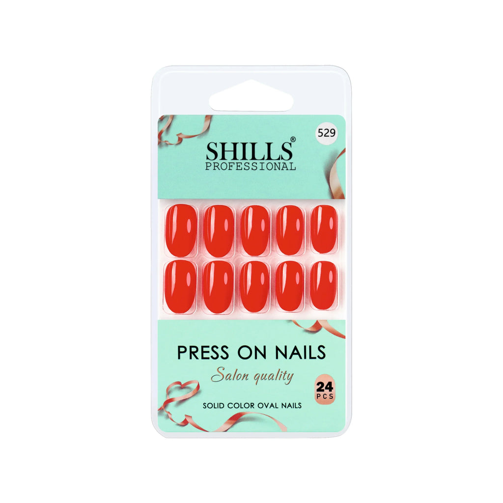 Glossy Solid Color Nails Oval(SPN527-SPN552)
