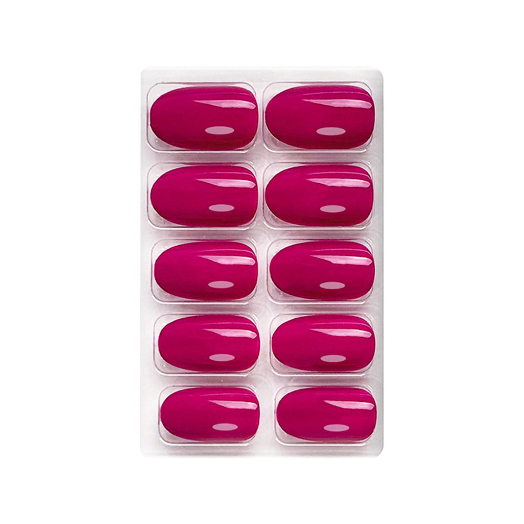 Glossy Solid Color Nails Oval(SPN527-SPN552)