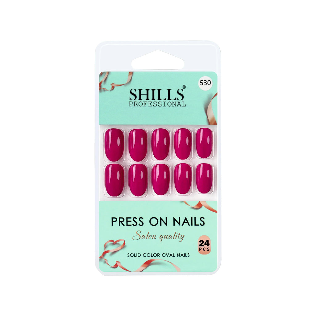 Glossy Solid Color Nails Oval(SPN527-SPN552)