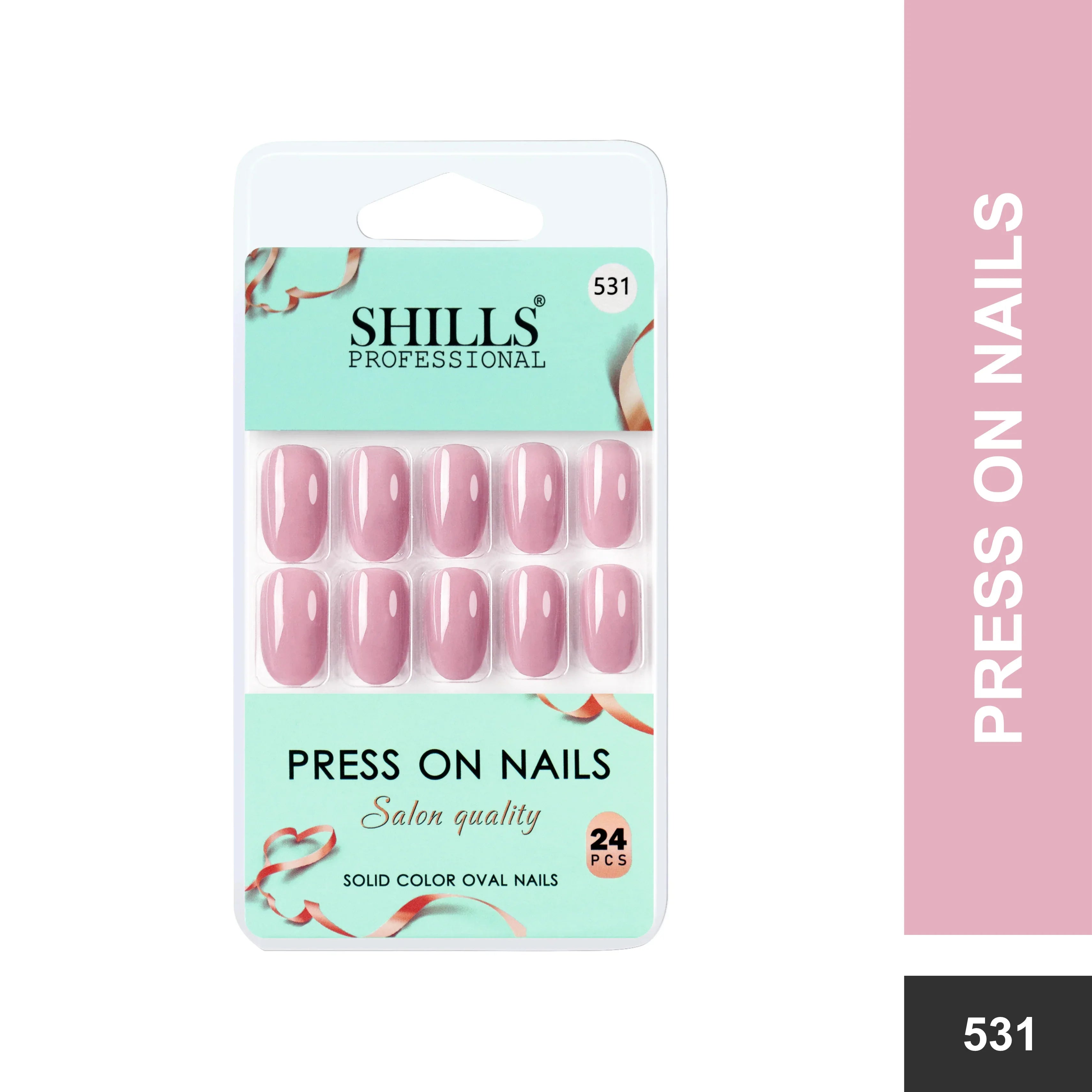 Glossy Solid Color Nails Oval(SPN527-SPN552)