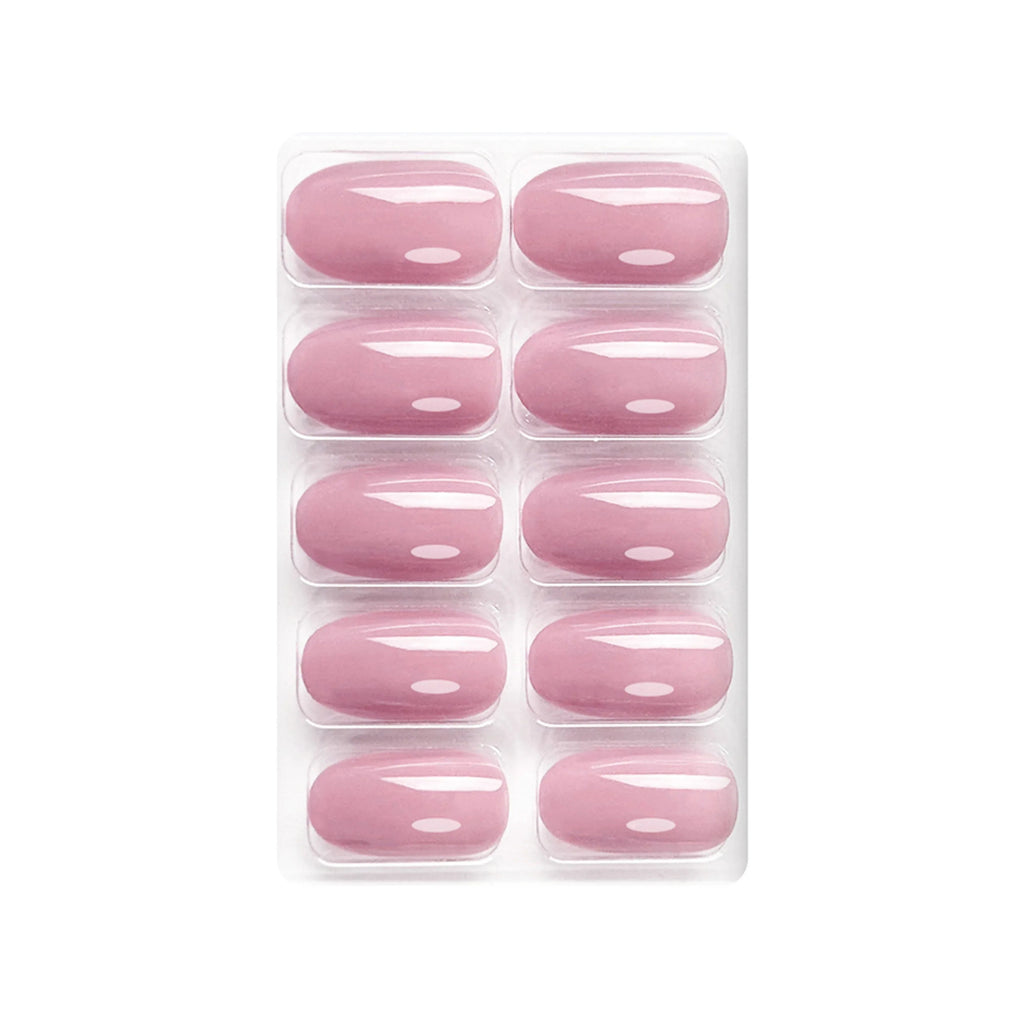 Glossy Solid Color Nails Oval(SPN527-SPN552)