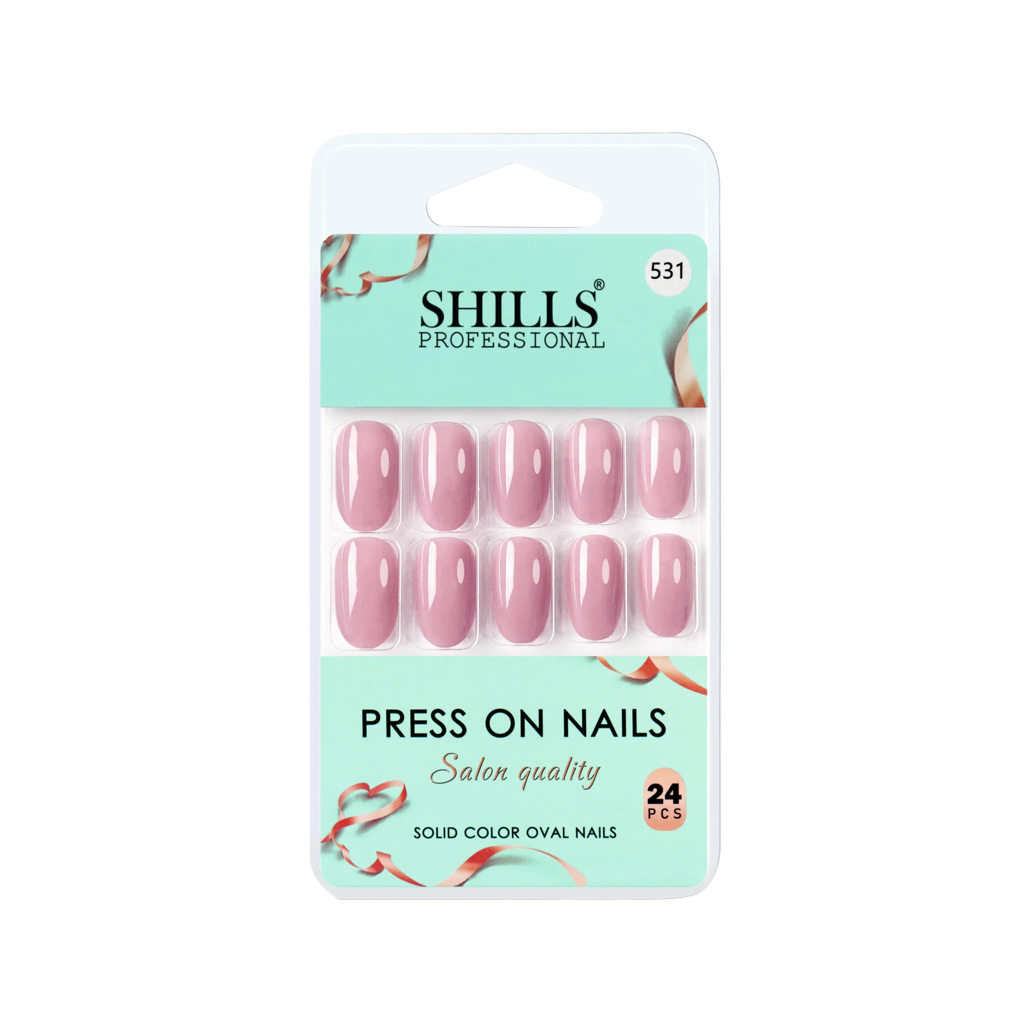 Glossy Solid Color Nails Oval(SPN527-SPN552)