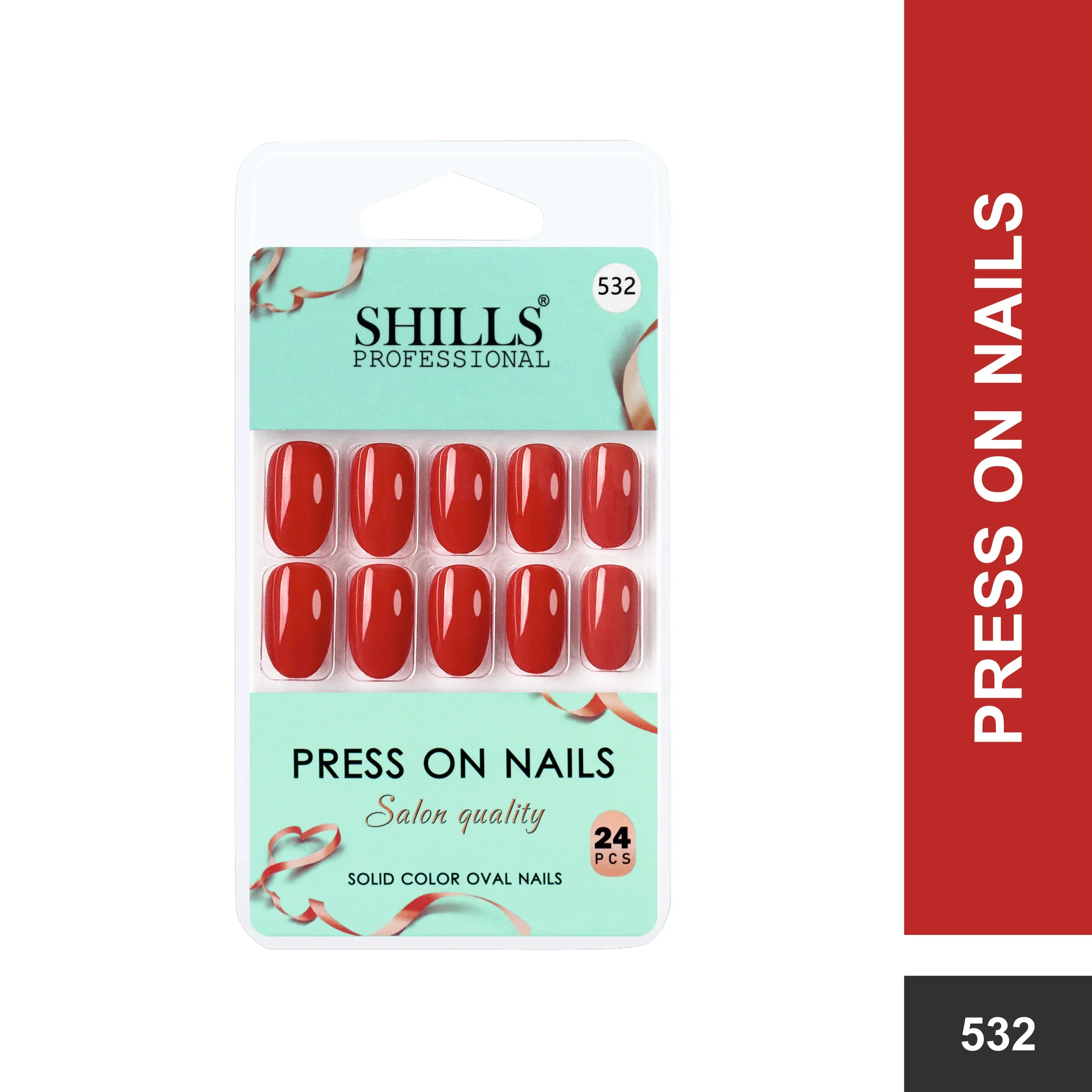 Glossy Solid Color Nails Oval(SPN527-SPN552)