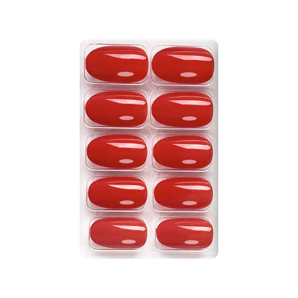 Glossy Solid Color Nails Oval(SPN527-SPN552)