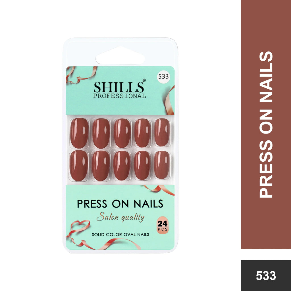 Glossy Solid Color Nails Oval(SPN527-SPN552)