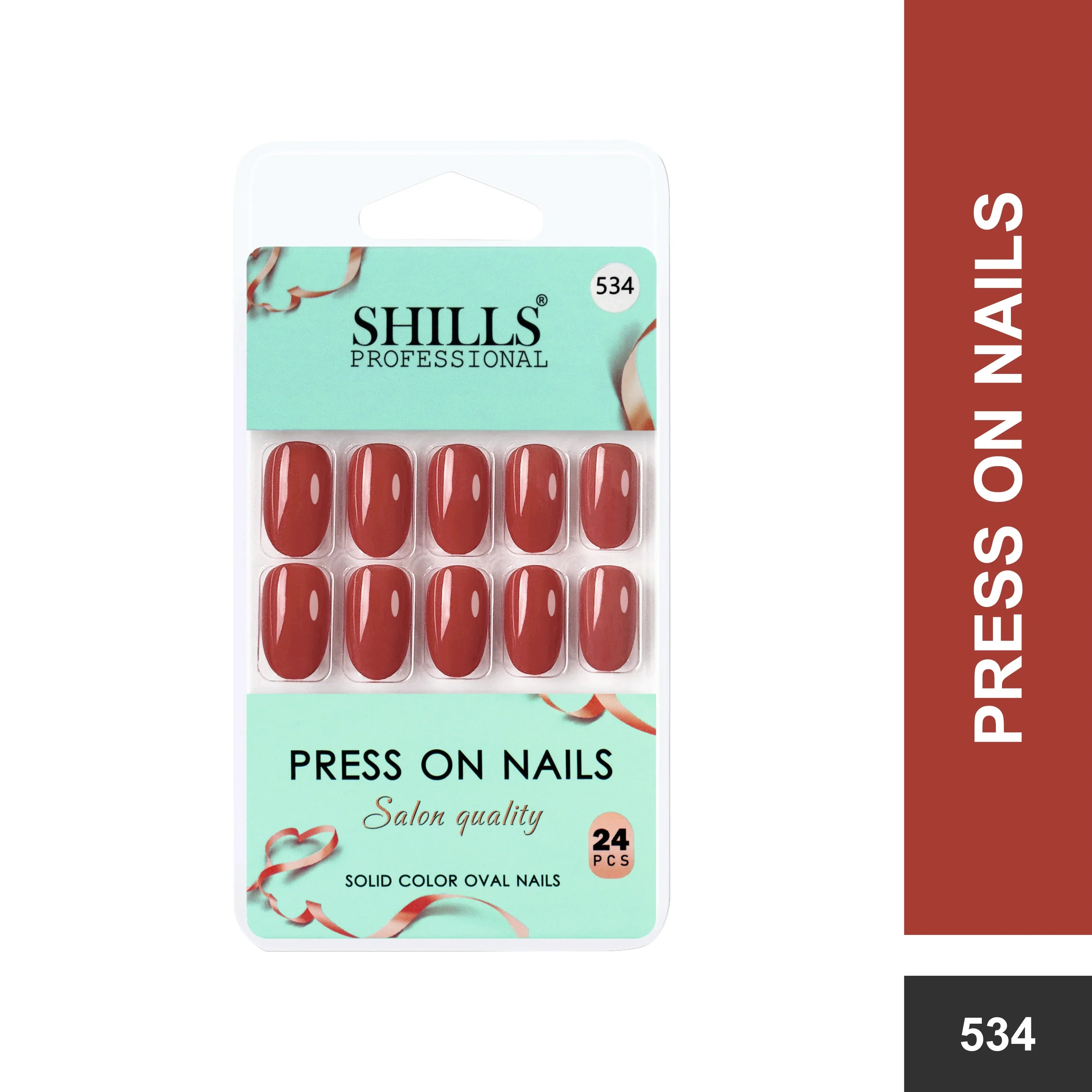 Glossy Solid Color Nails Oval(SPN527-SPN552)