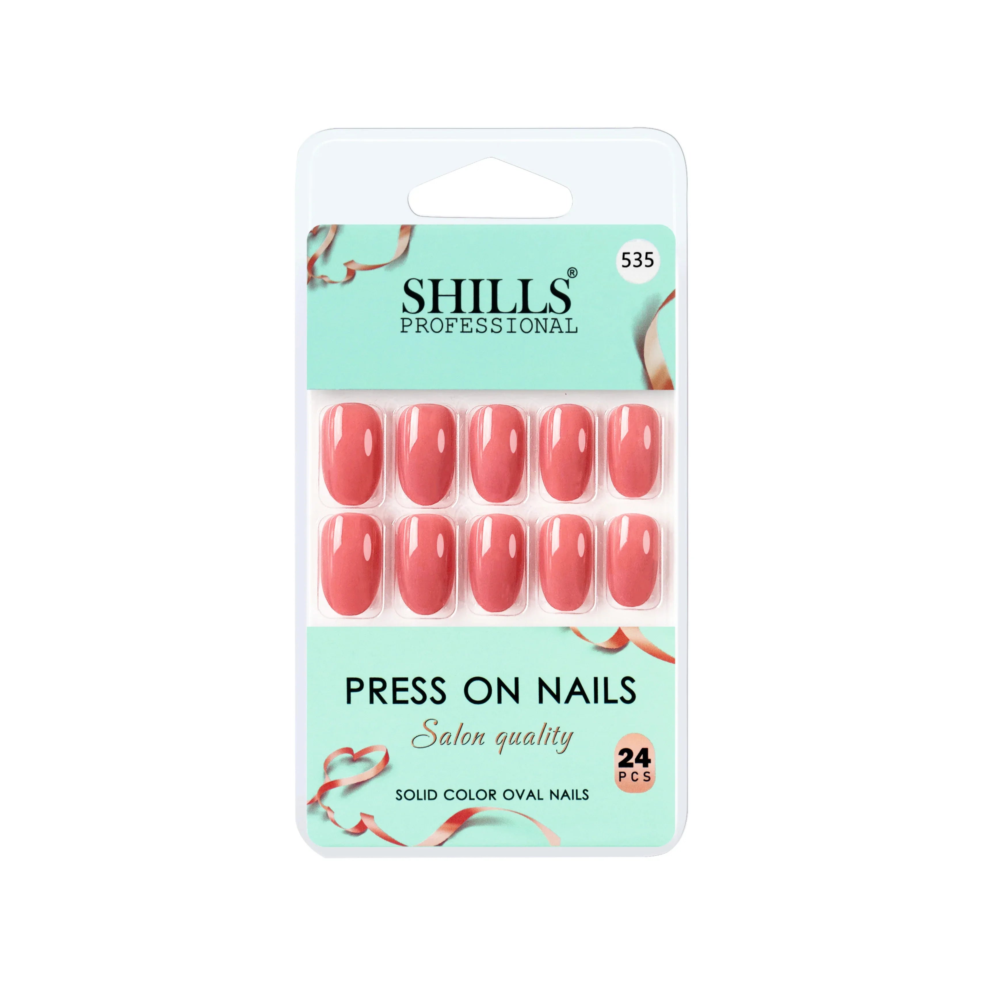 Glossy Solid Color Nails Oval(SPN527-SPN552)