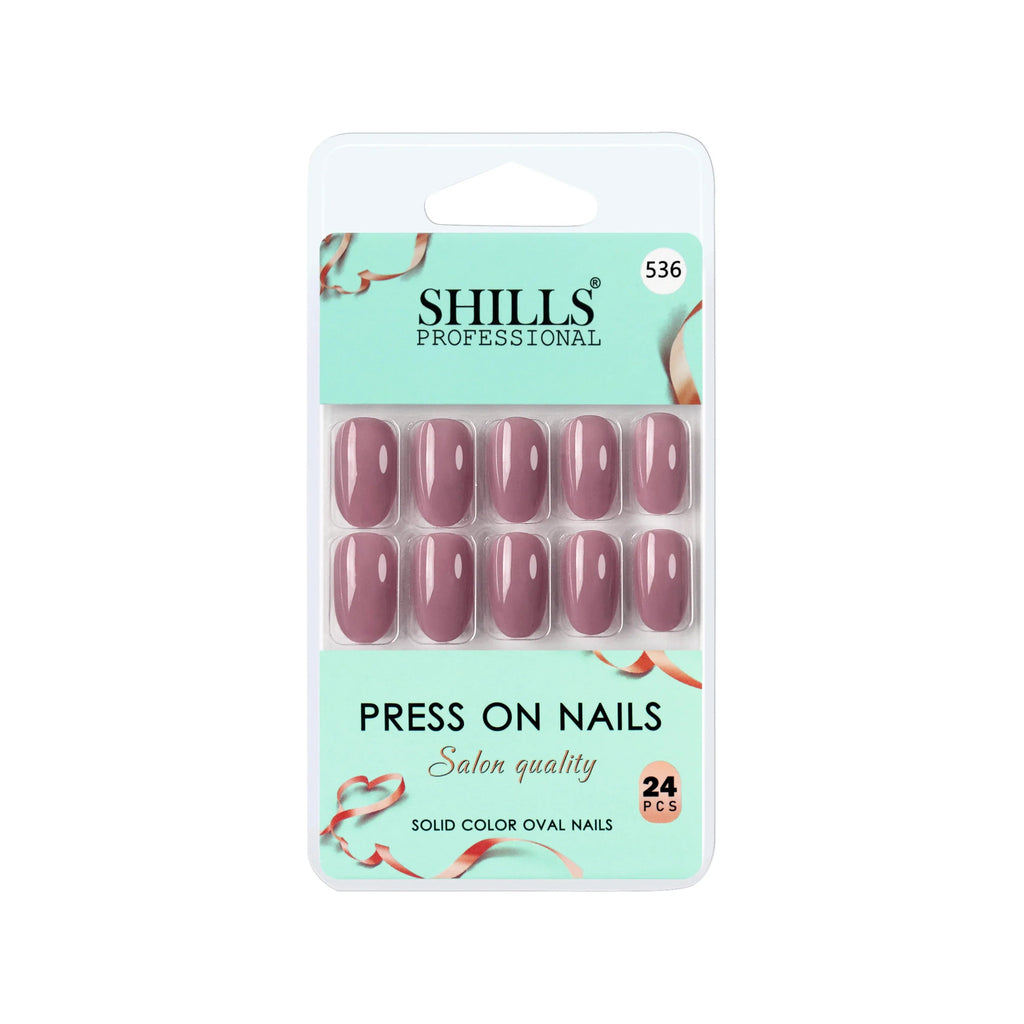 Glossy Solid Color Nails Oval(SPN527-SPN552)