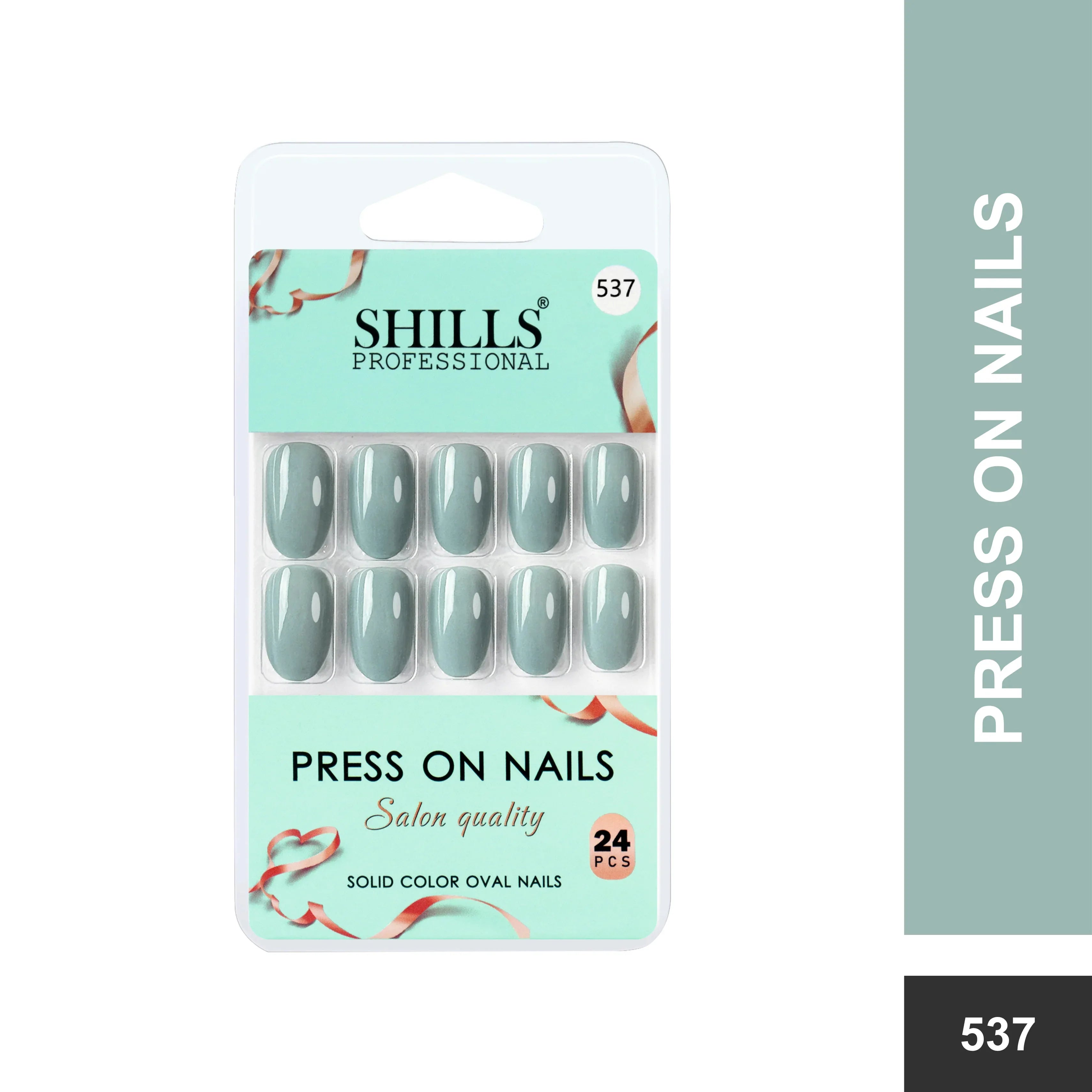 Glossy Solid Color Nails Oval(SPN527-SPN552)