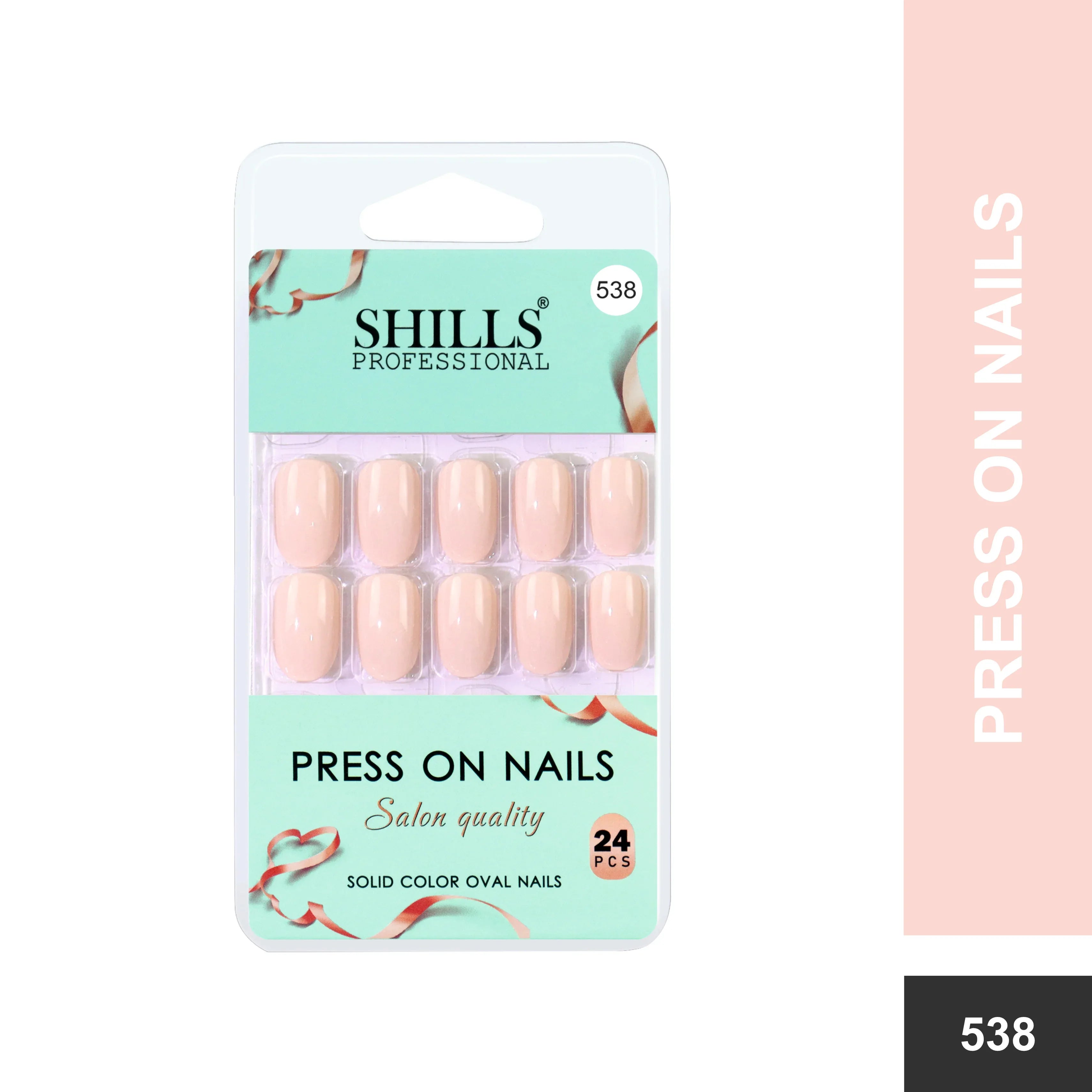 Glossy Solid Color Nails Oval(SPN527-SPN552)