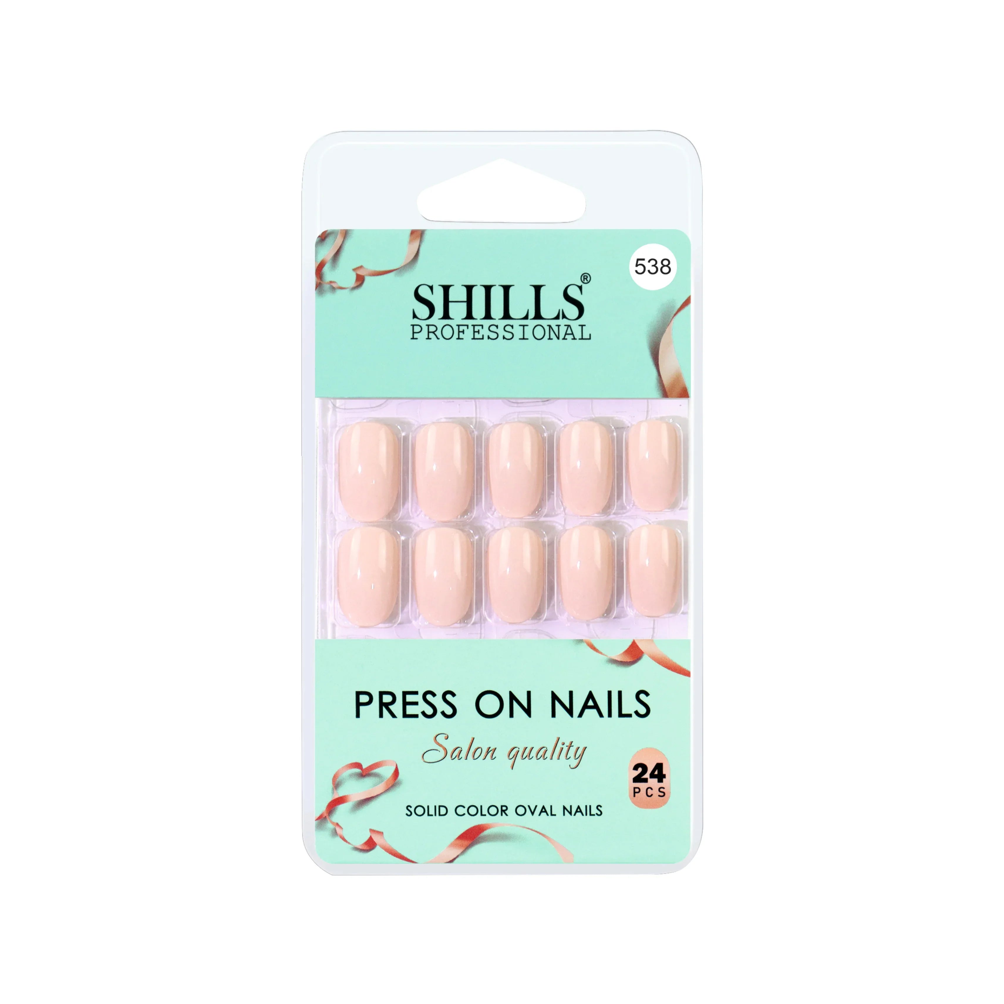 Glossy Solid Color Nails Oval(SPN527-SPN552)